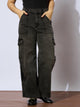 Girls Black Wash Multi Pockets Straight Jeans | NOZ2TOZ - Made In INDIA.
