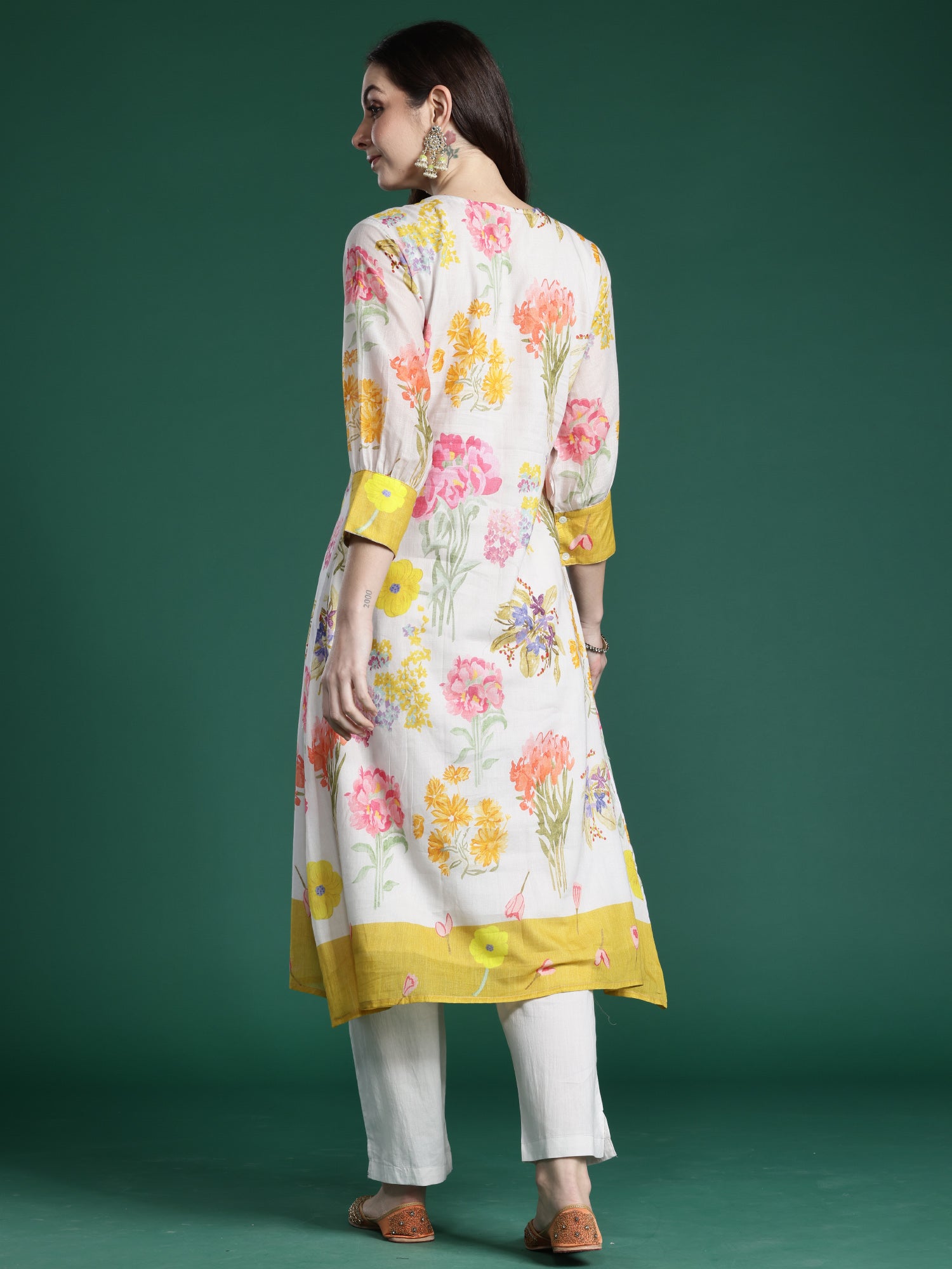 Women Multi Printed A-Line Kurta Trousers Set