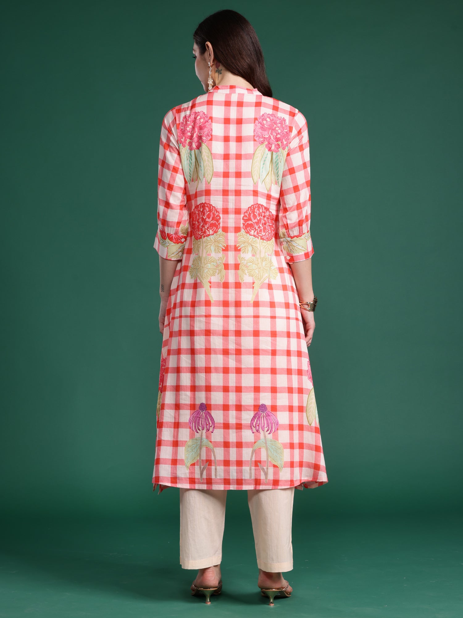 Women Multi Printed A-Line Kurta Trousers Set