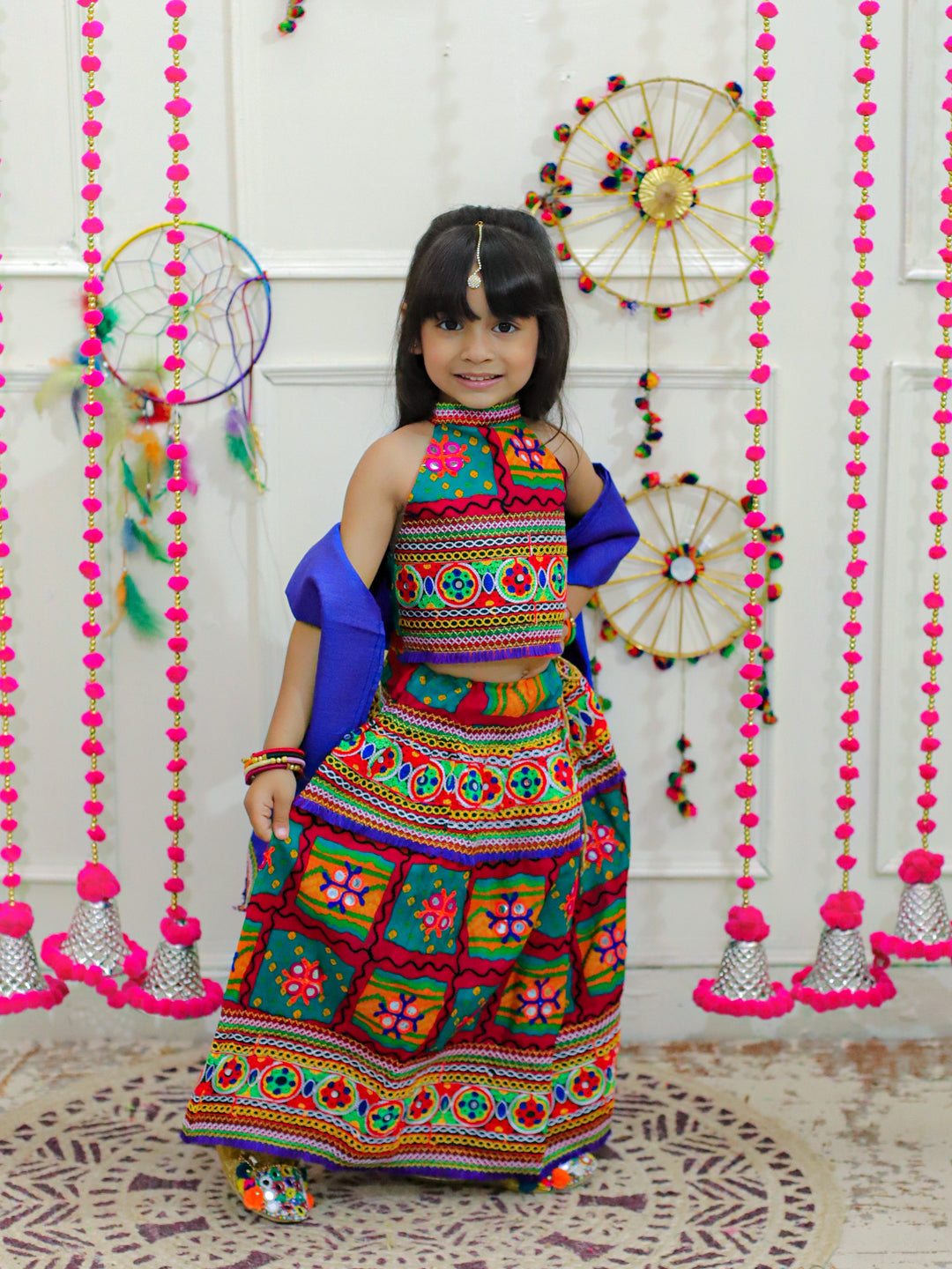 Navratri Indian New Traditional Fancy Stylish Party Wear baby Girls Kurti  Set | eBay