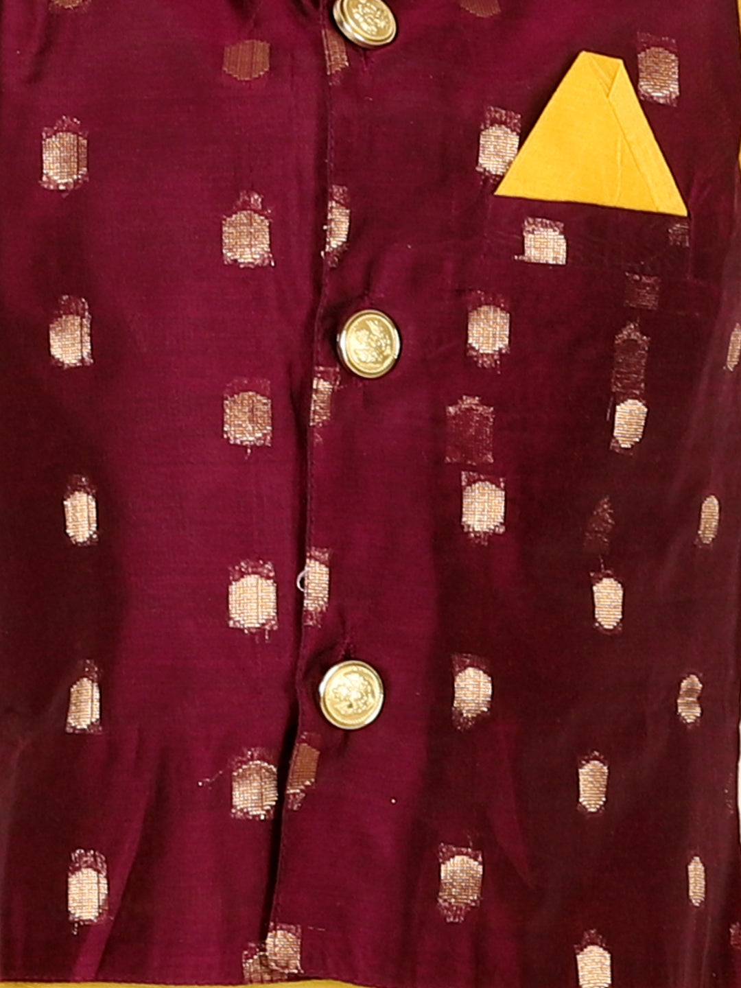 Ethnic Festive Chanderi Jacket with Chanderi Dhoti Kurta for Boys- Purple NOZ2TOZ - Made In INDIA.