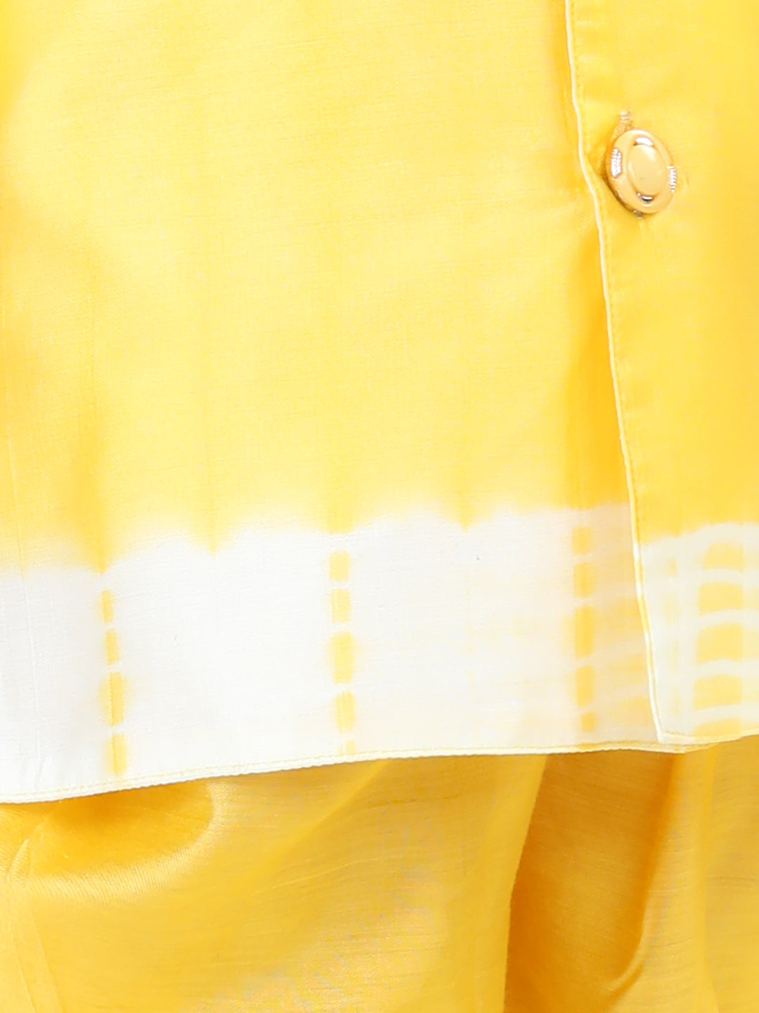 Hand Dyed Chanderi Silk Sherwani Salwar For Boys- Yellow NOZ2TOZ - Made In INDIA.