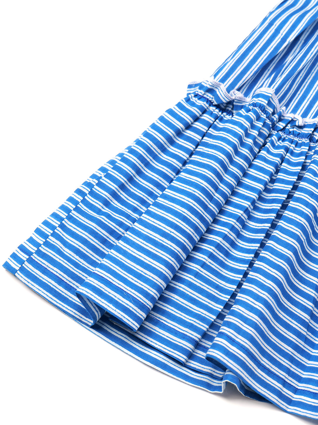 Blue Striped Cotton Dress