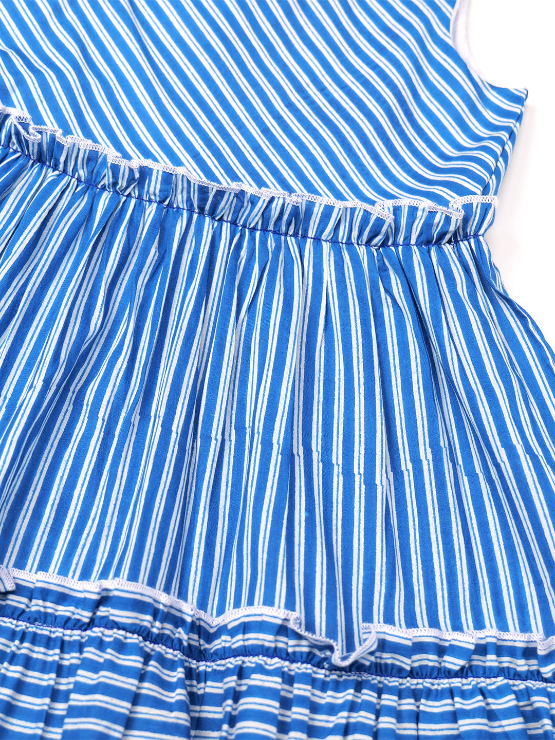 Blue Striped Cotton Dress