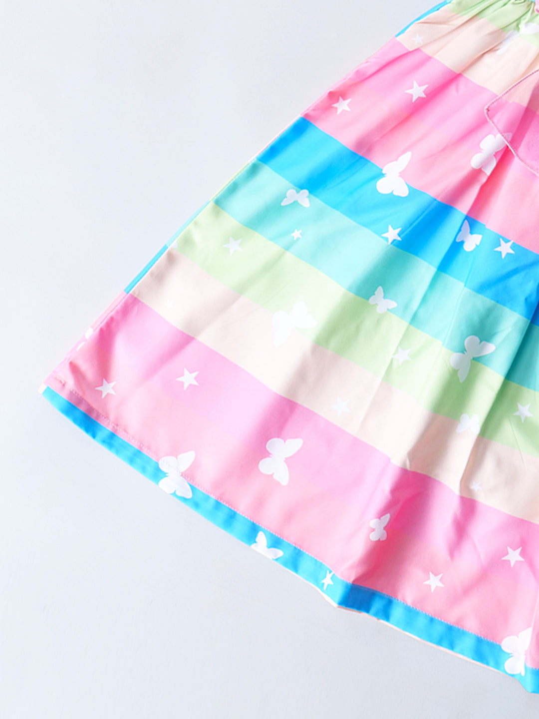 Rayon Dress With Ruffle Sleeves & Waist Tie