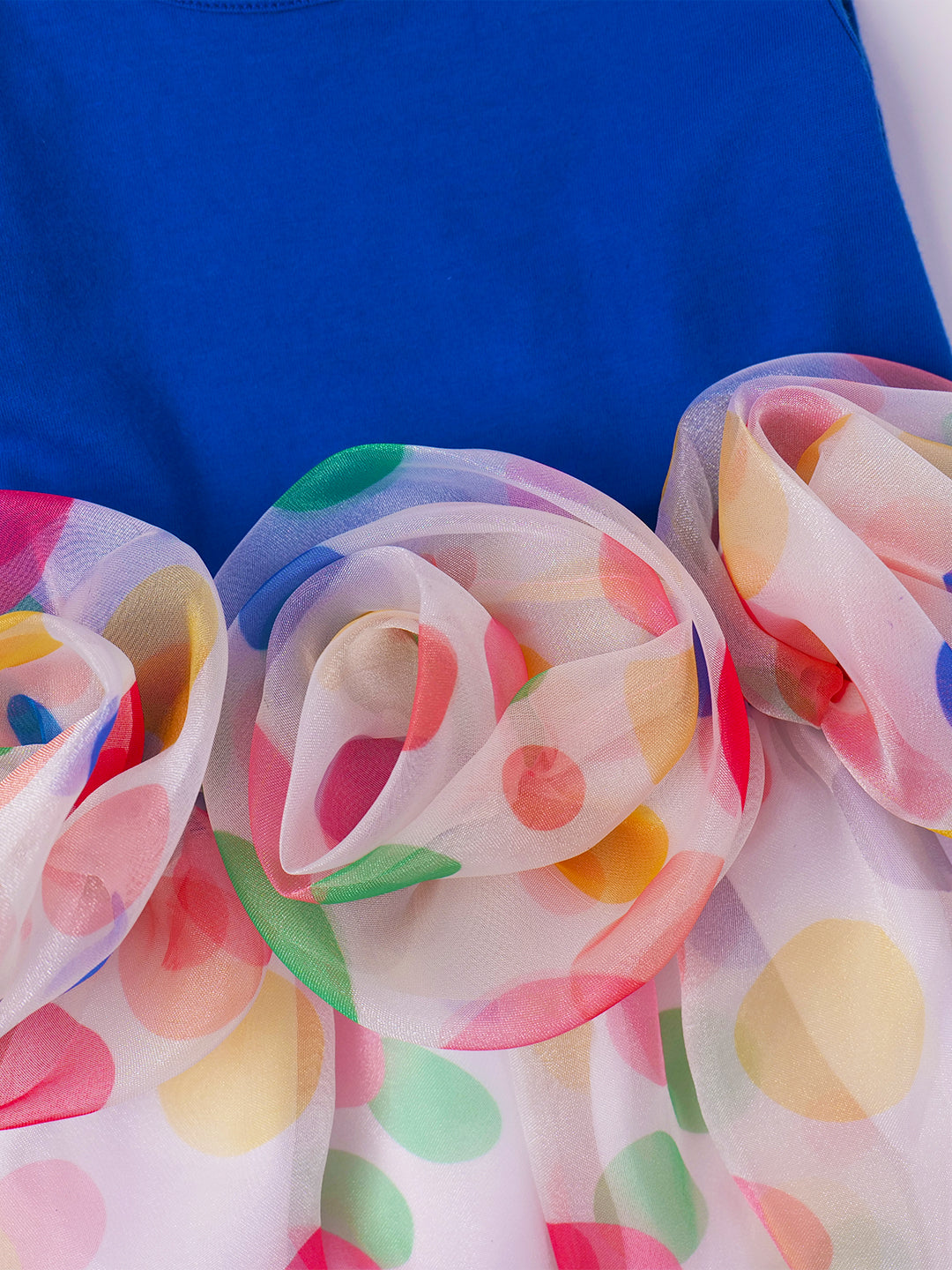 Blue & White Polka Dress