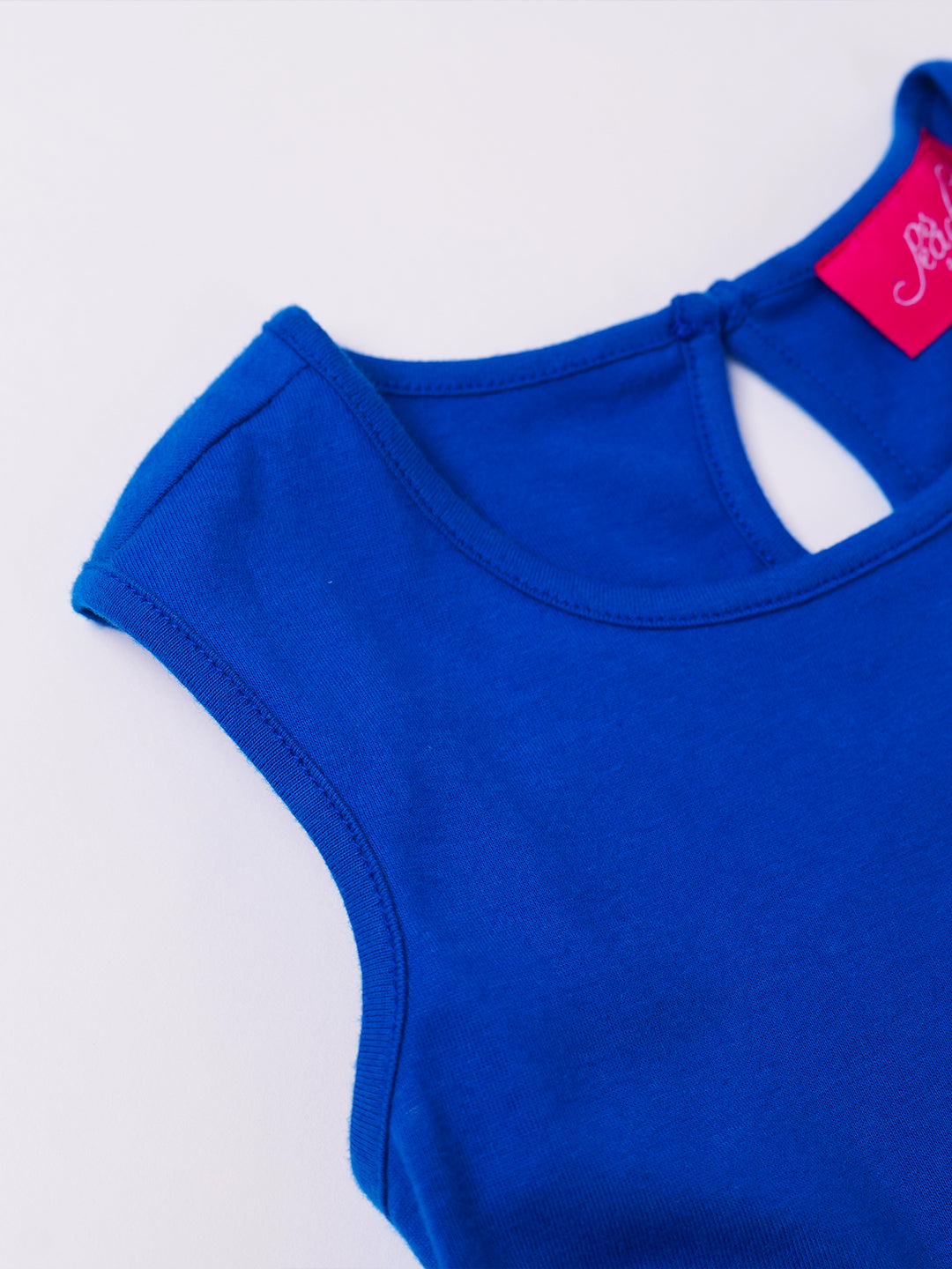 Blue & White Polka Dress