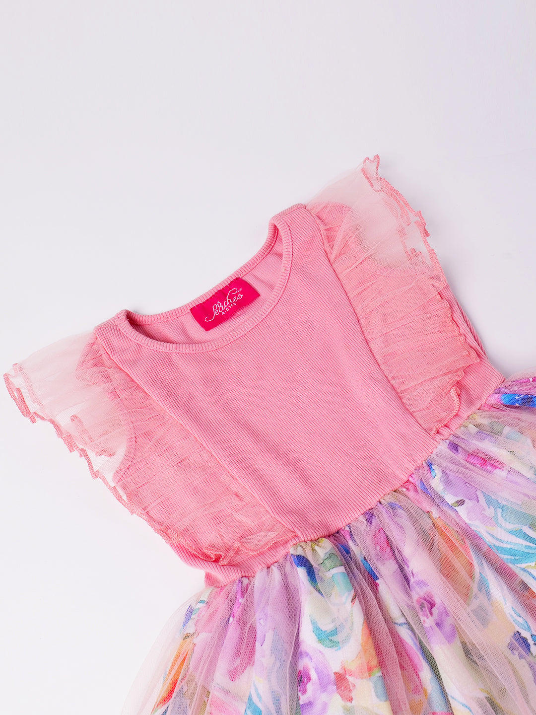 Pink Knit & Cotton Dress