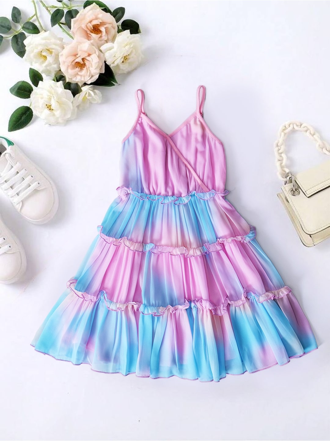 Multicolor Georgette Dress