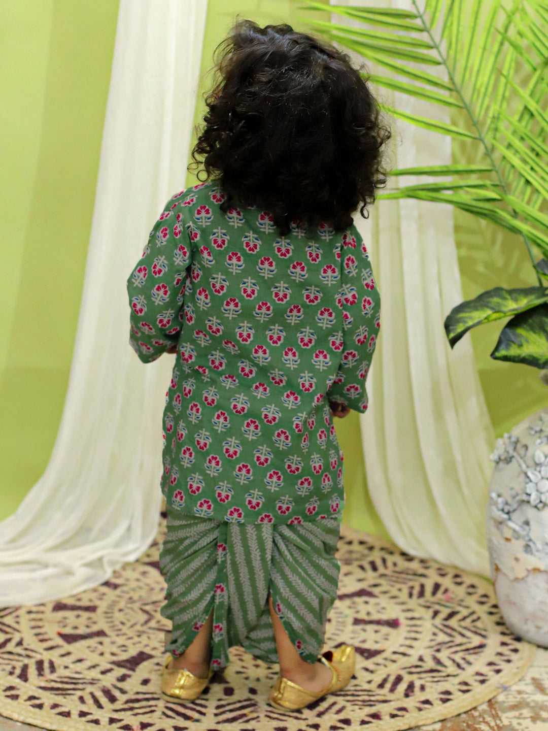 Infant Full Sleeve Pure Cotton Dhoti Kurta for baby Boys- Grey NOZ2TOZ - Made In INDIA.