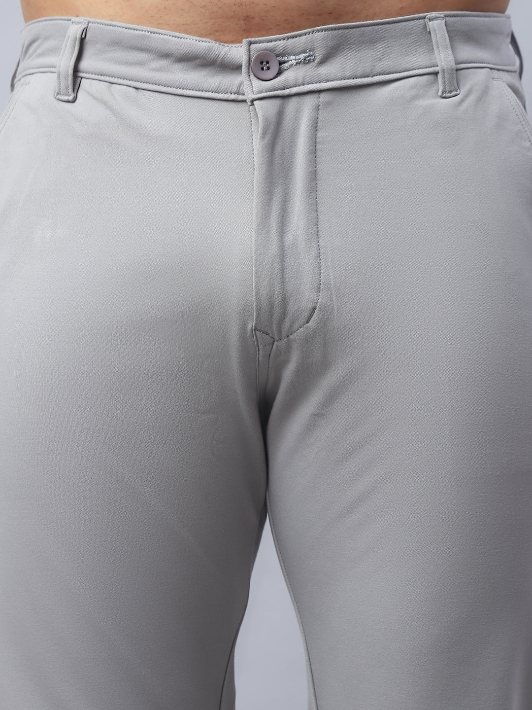 Tapered Fit  Solid Trousers For Men NOZ2TOZ - Made In INDIA.