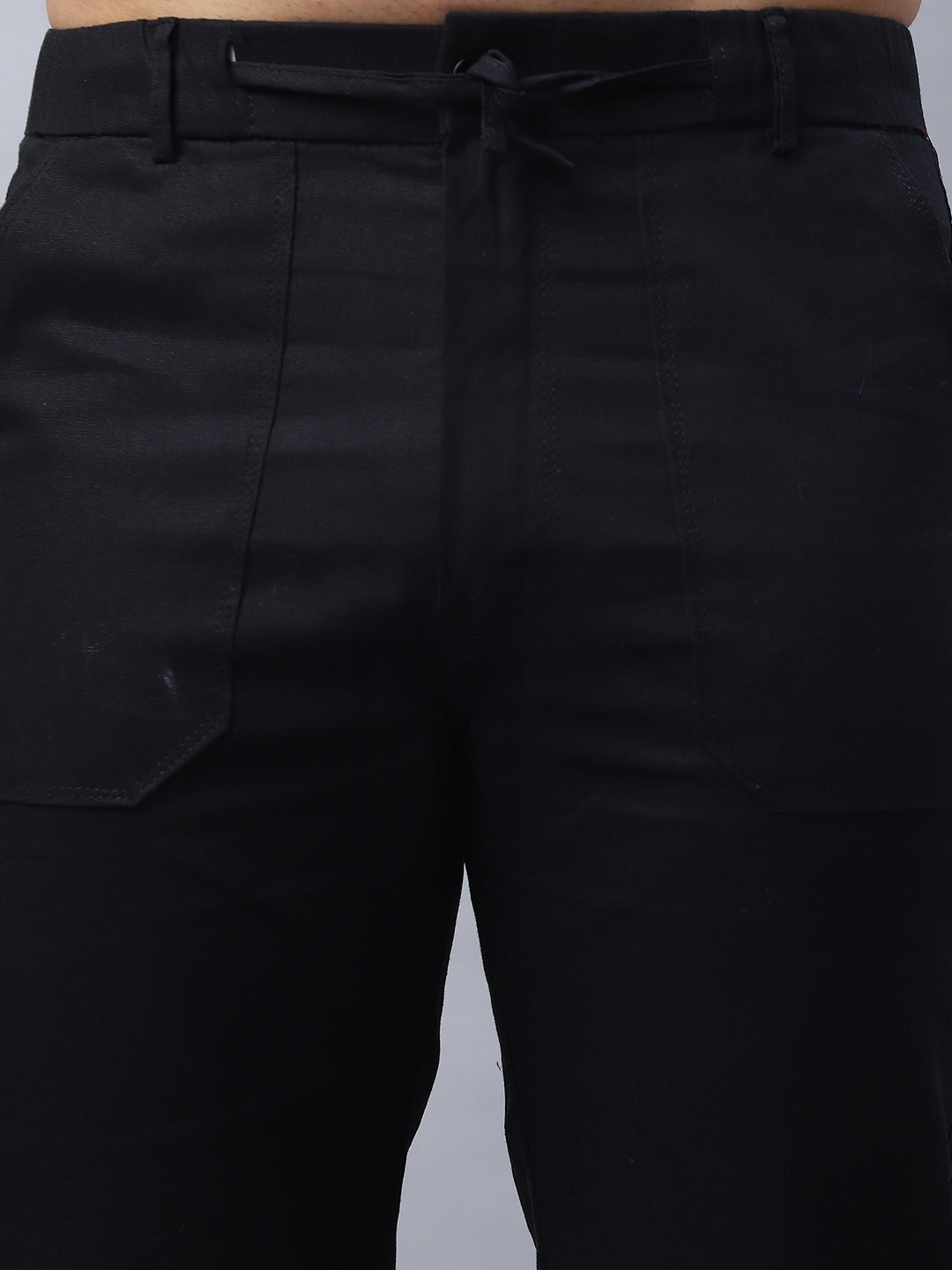 Straight Fit  Solid Trousers For Men NOZ2TOZ - Made In INDIA.