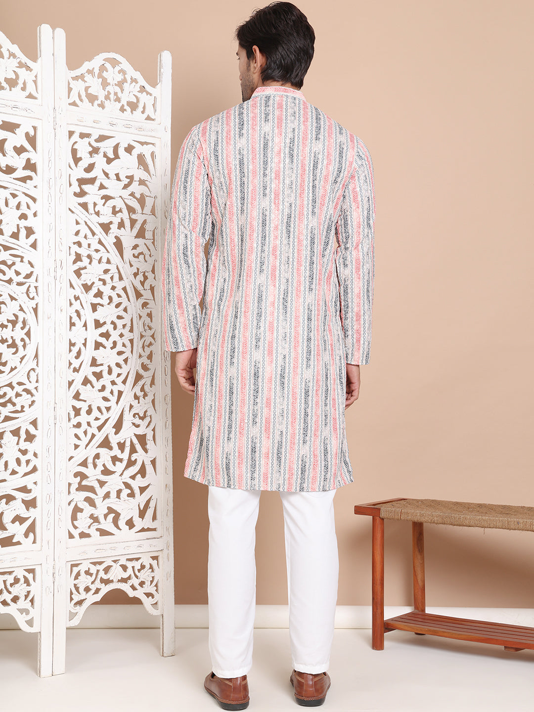 Printed and Embroidered Kurta Pyjama Set NOZ2TOZ - Made In INDIA.