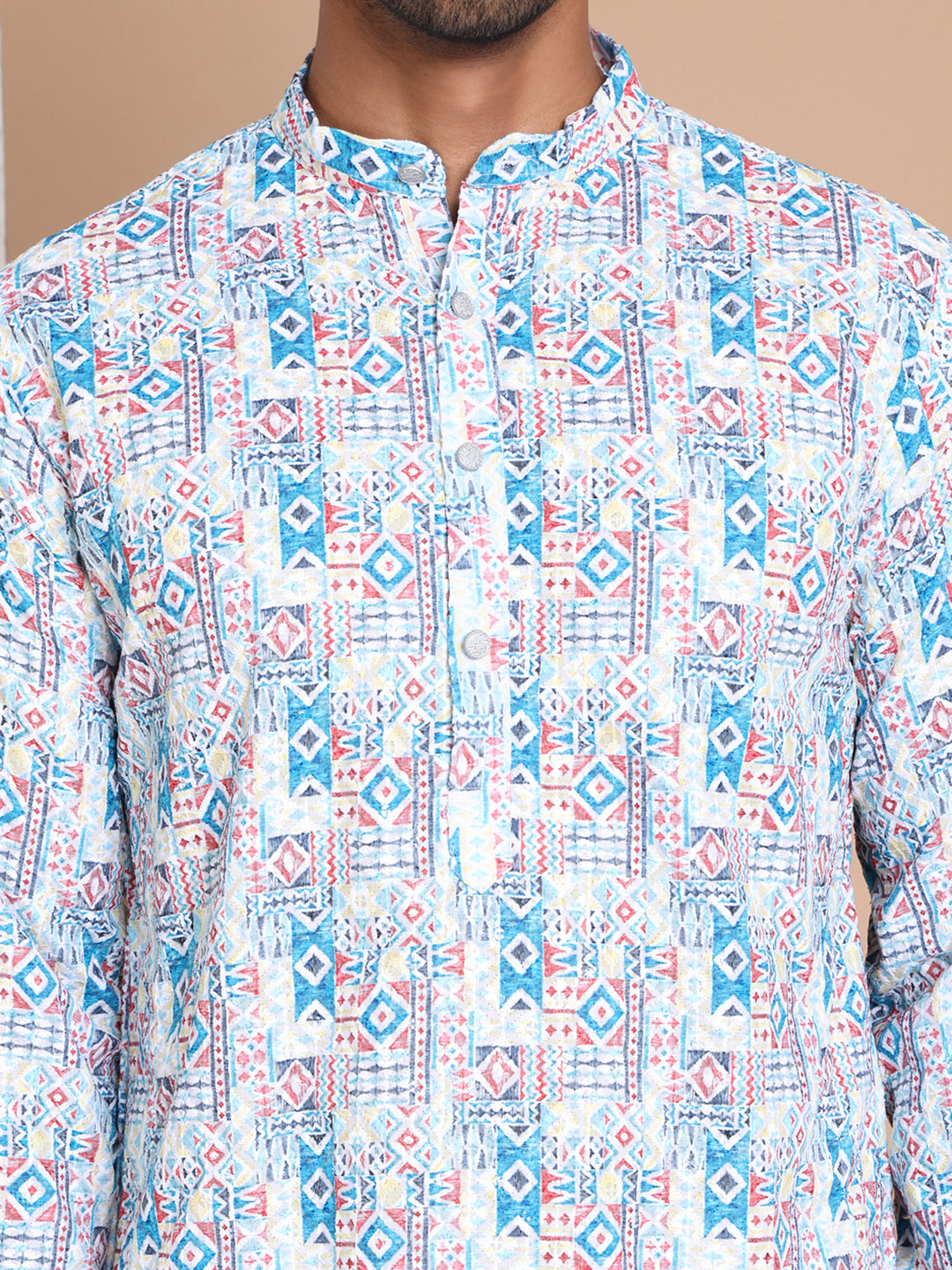 Printed and Embroidered Kurta Pyjama Set NOZ2TOZ - Made In INDIA.