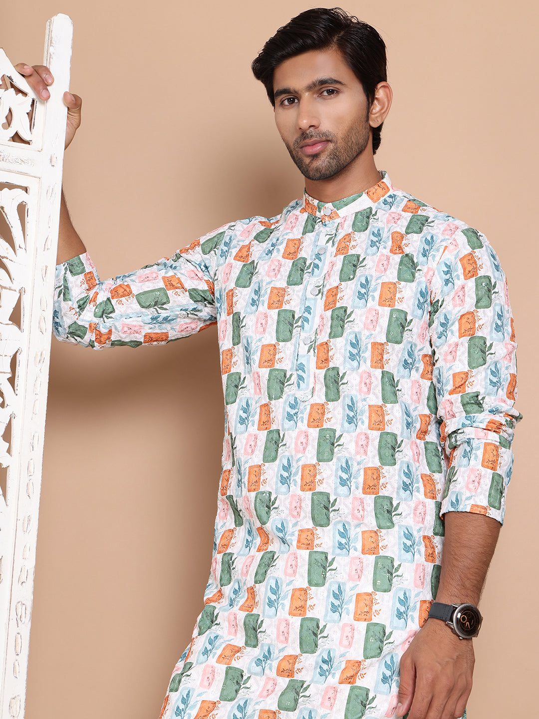 Printed and Embroidered Kurta Pyjama Set NOZ2TOZ - Made In INDIA.