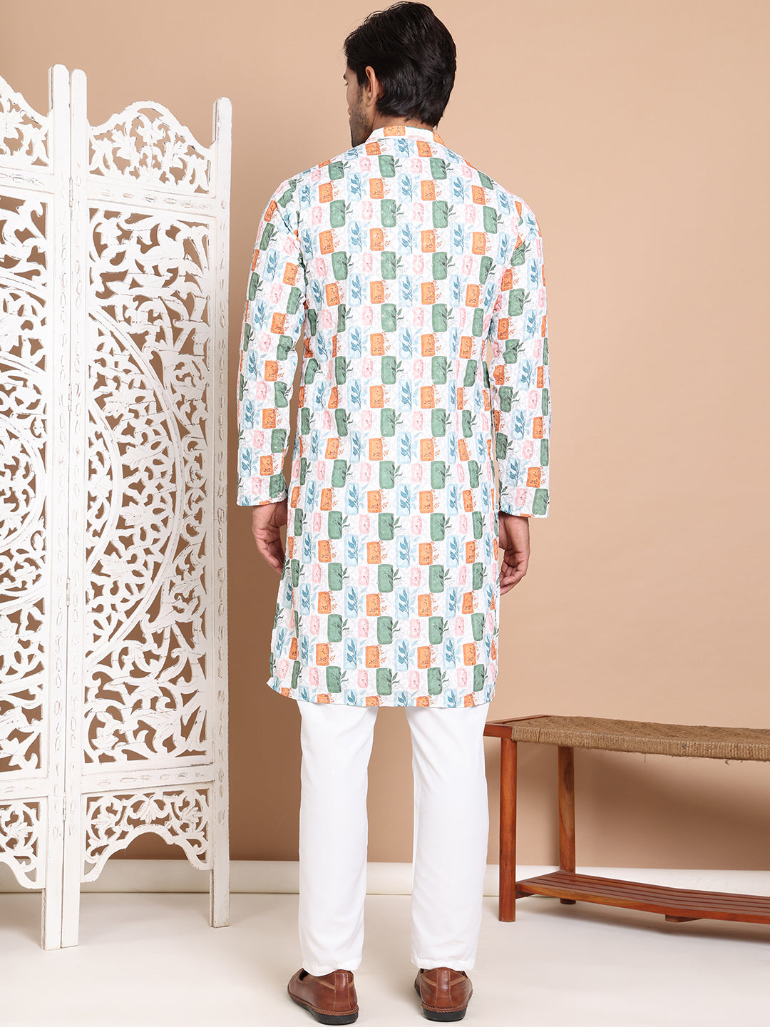 Printed and Embroidered Kurta Pyjama Set NOZ2TOZ - Made In INDIA.