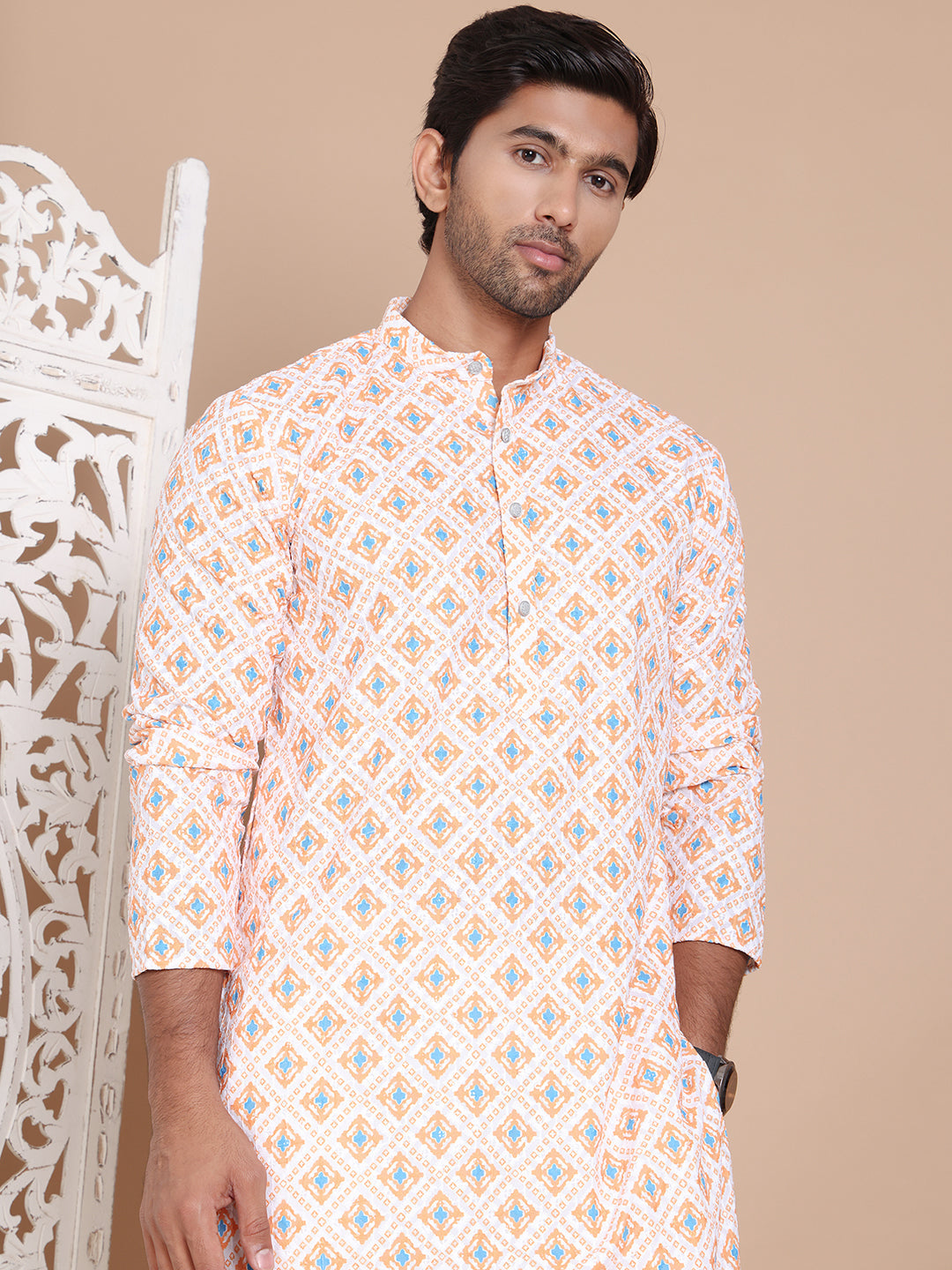 Printed and Embroidered Kurta Pyjama Set NOZ2TOZ - Made In INDIA.