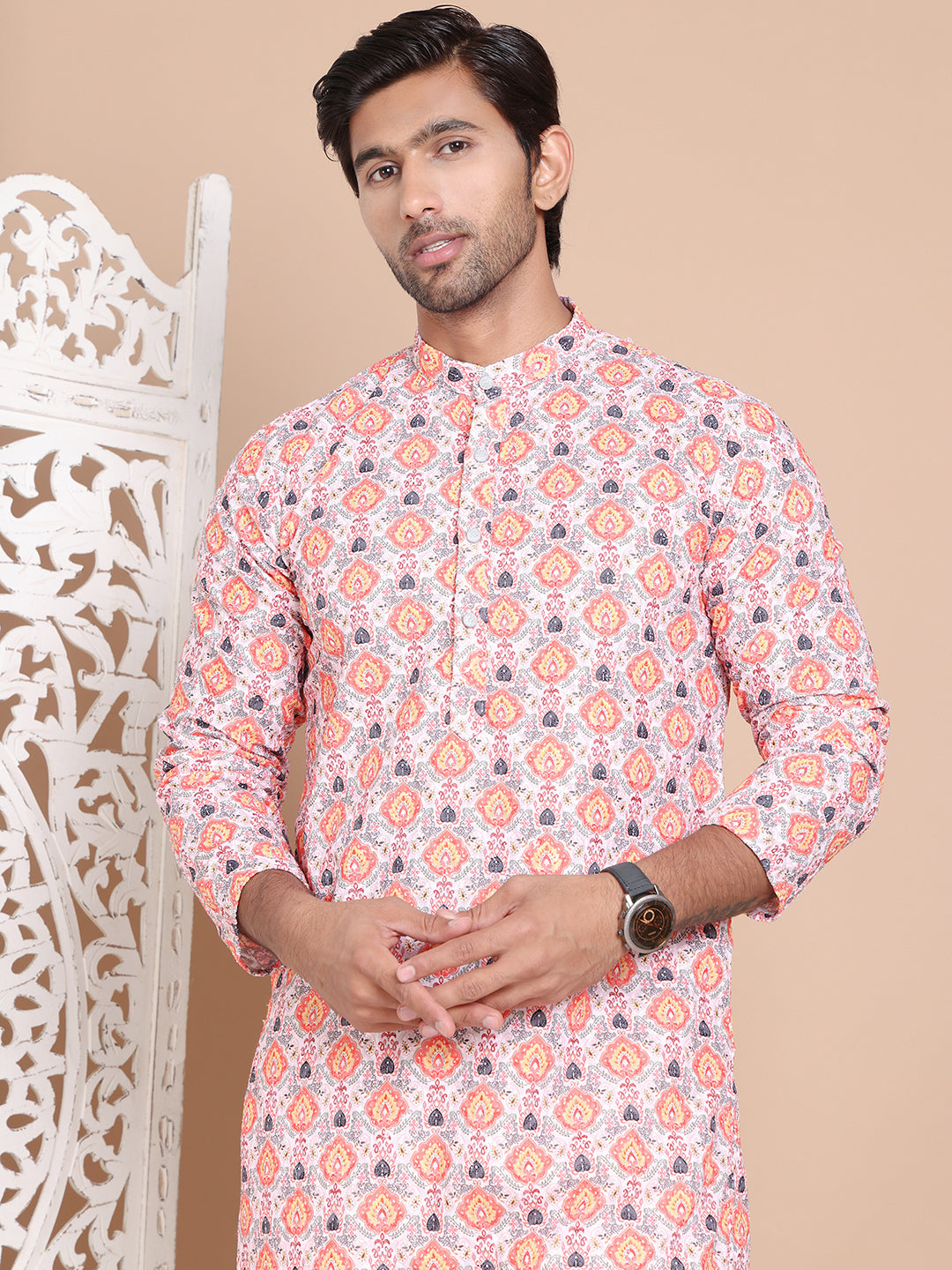 Printed and Embroidered Kurta Pyjama Set NOZ2TOZ - Made In INDIA.