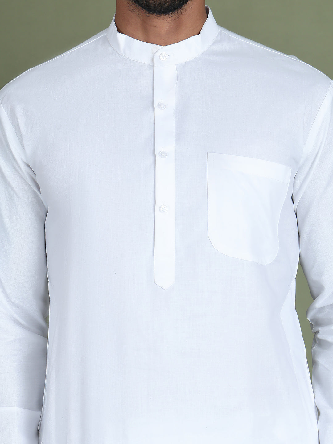 White Solid Kurta with Pyjama NOZ2TOZ - Made In INDIA.