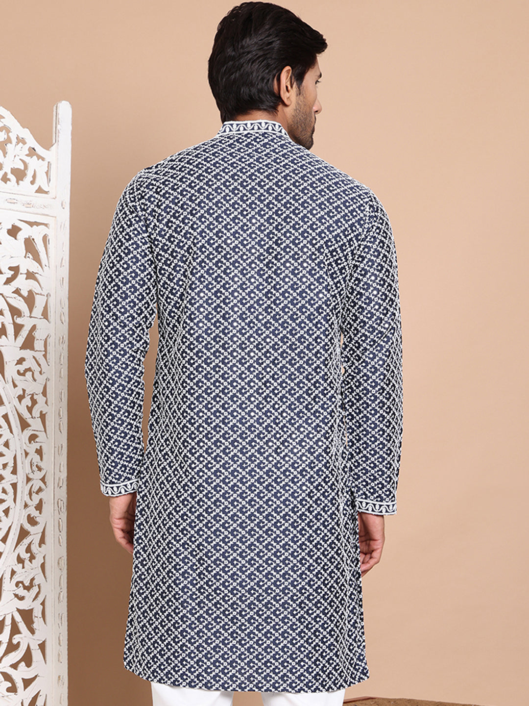 Sequin Chikankari Front Open Kurtas NOZ2TOZ - Made In INDIA.