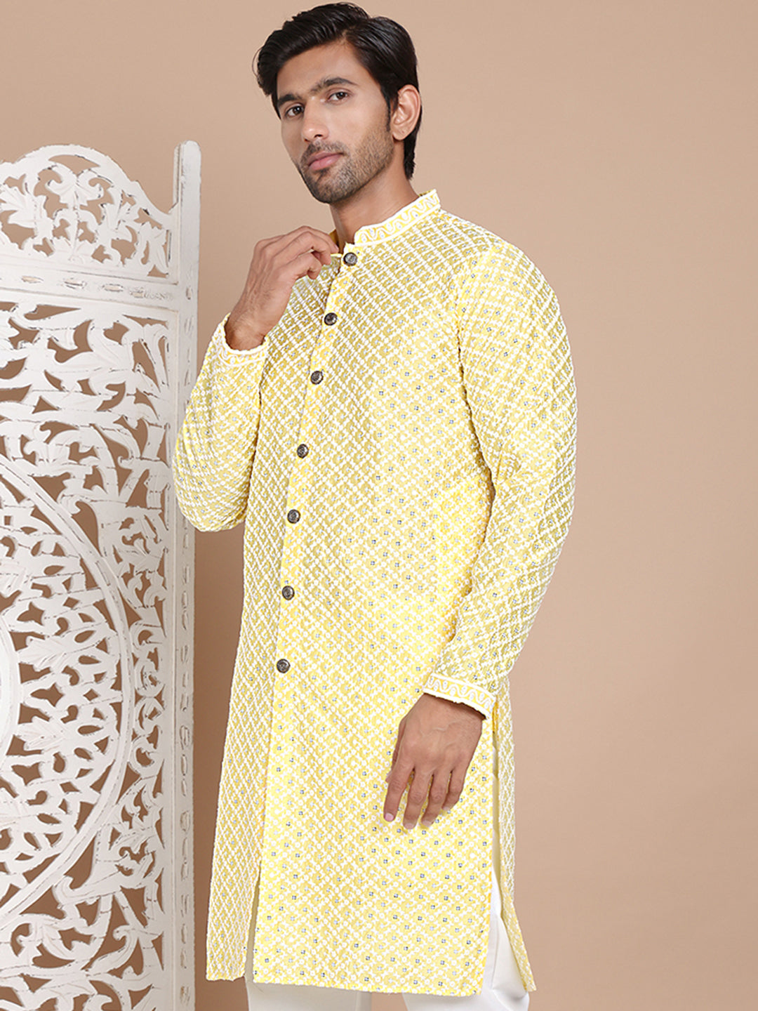 Sequin Chikankari Front Open Kurtas NOZ2TOZ - Made In INDIA.