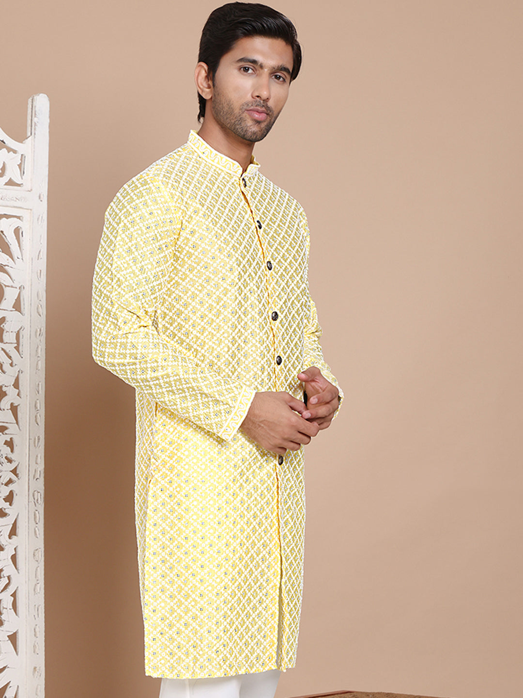 Sequin Chikankari Front Open Kurtas NOZ2TOZ - Made In INDIA.