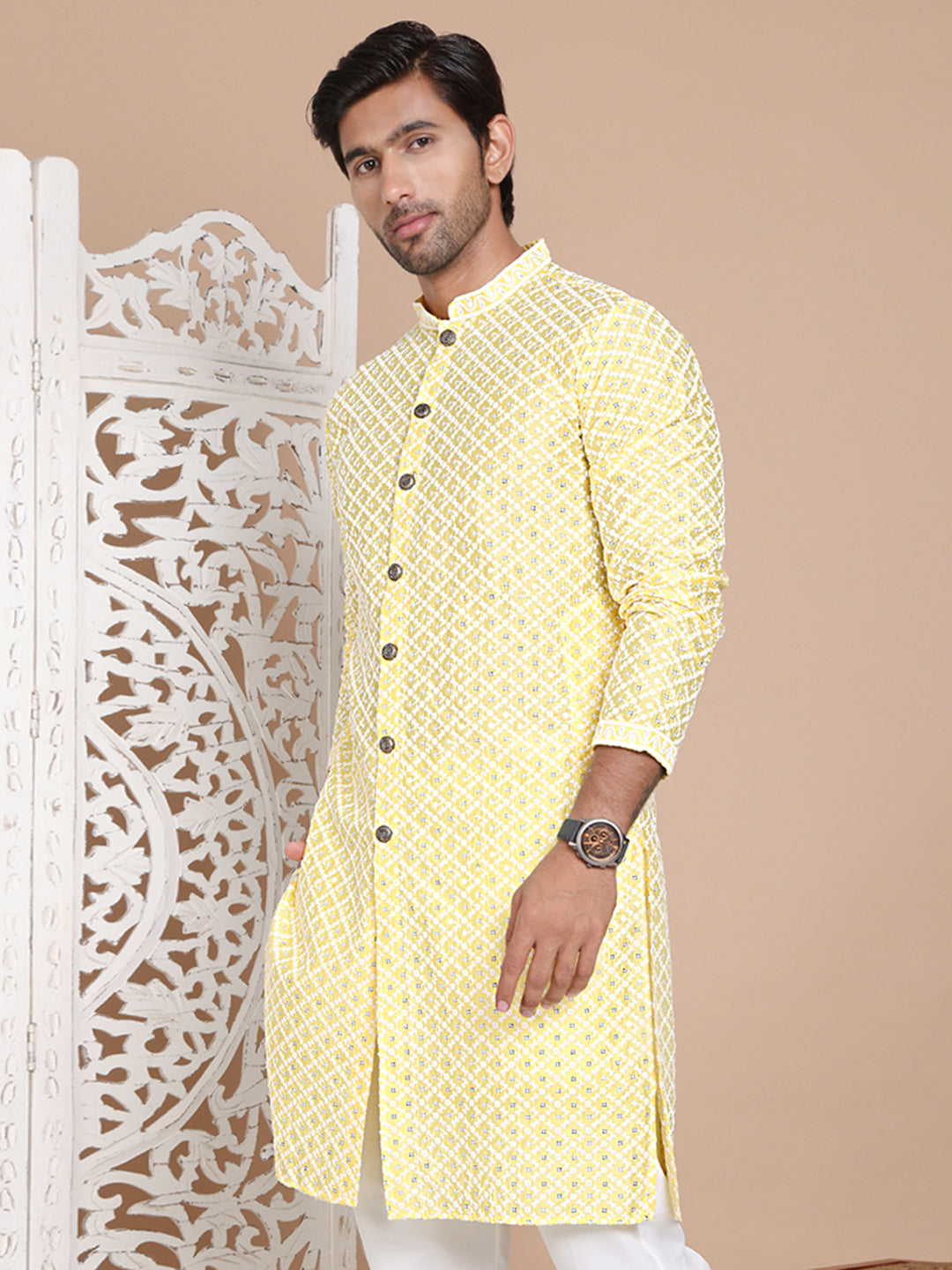 Sequin Chikankari Front Open Kurtas NOZ2TOZ - Made In INDIA.