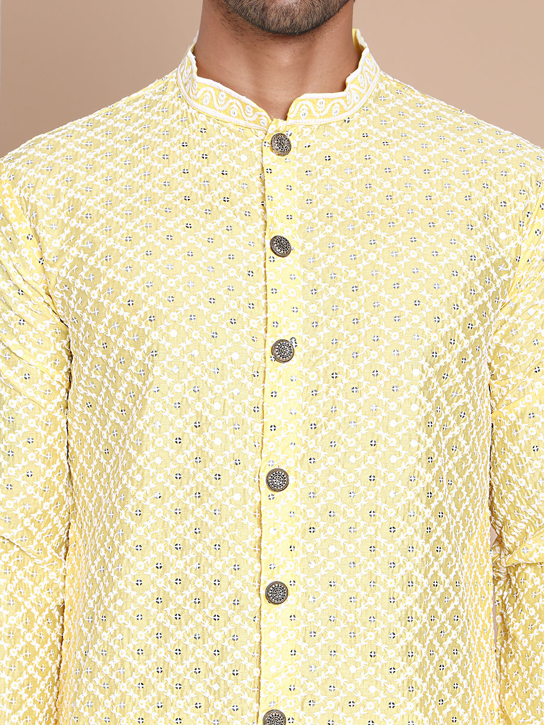 Sequin Chikankari Front Open Kurtas NOZ2TOZ - Made In INDIA.