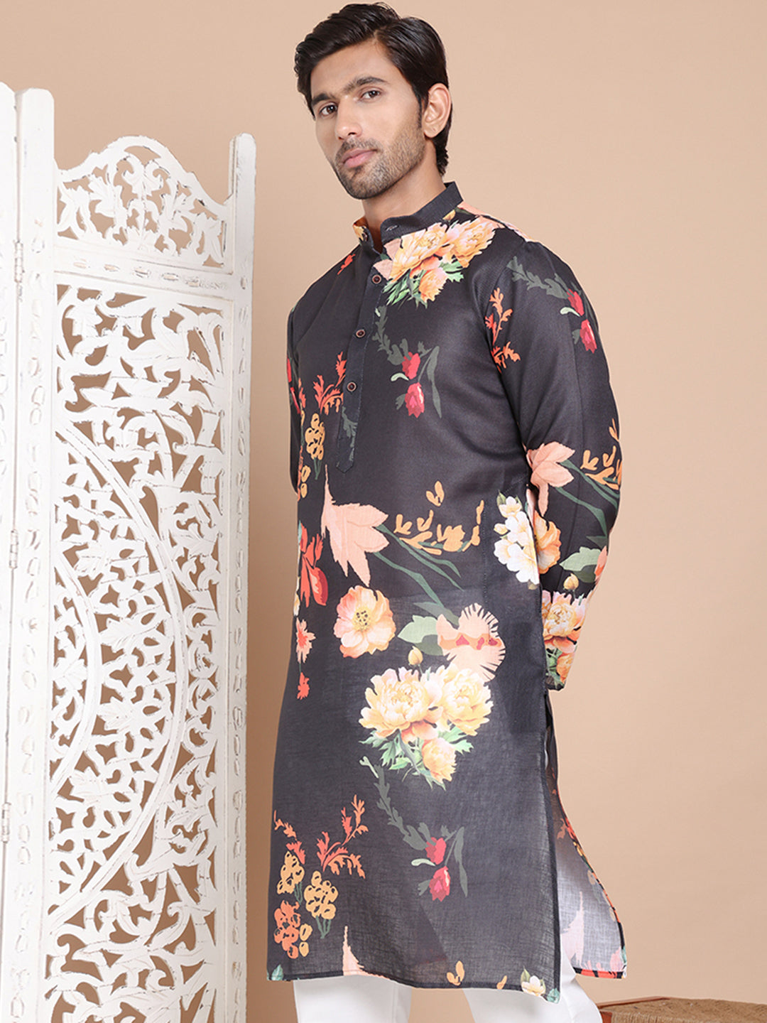 Men's Printed Pure Cotton Kurtas NOZ2TOZ - Made In INDIA.