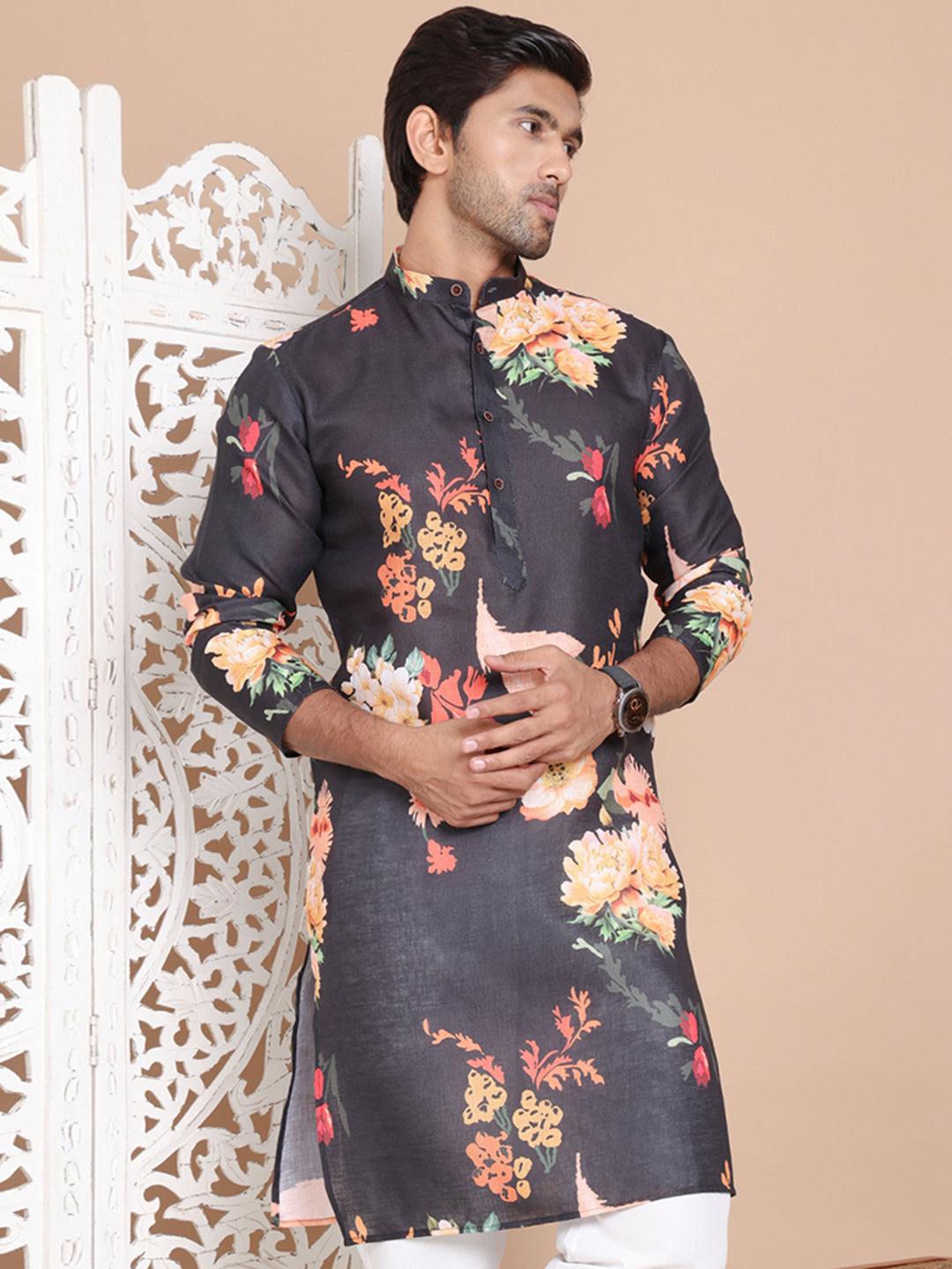 Men's Printed Pure Cotton Kurtas NOZ2TOZ - Made In INDIA.