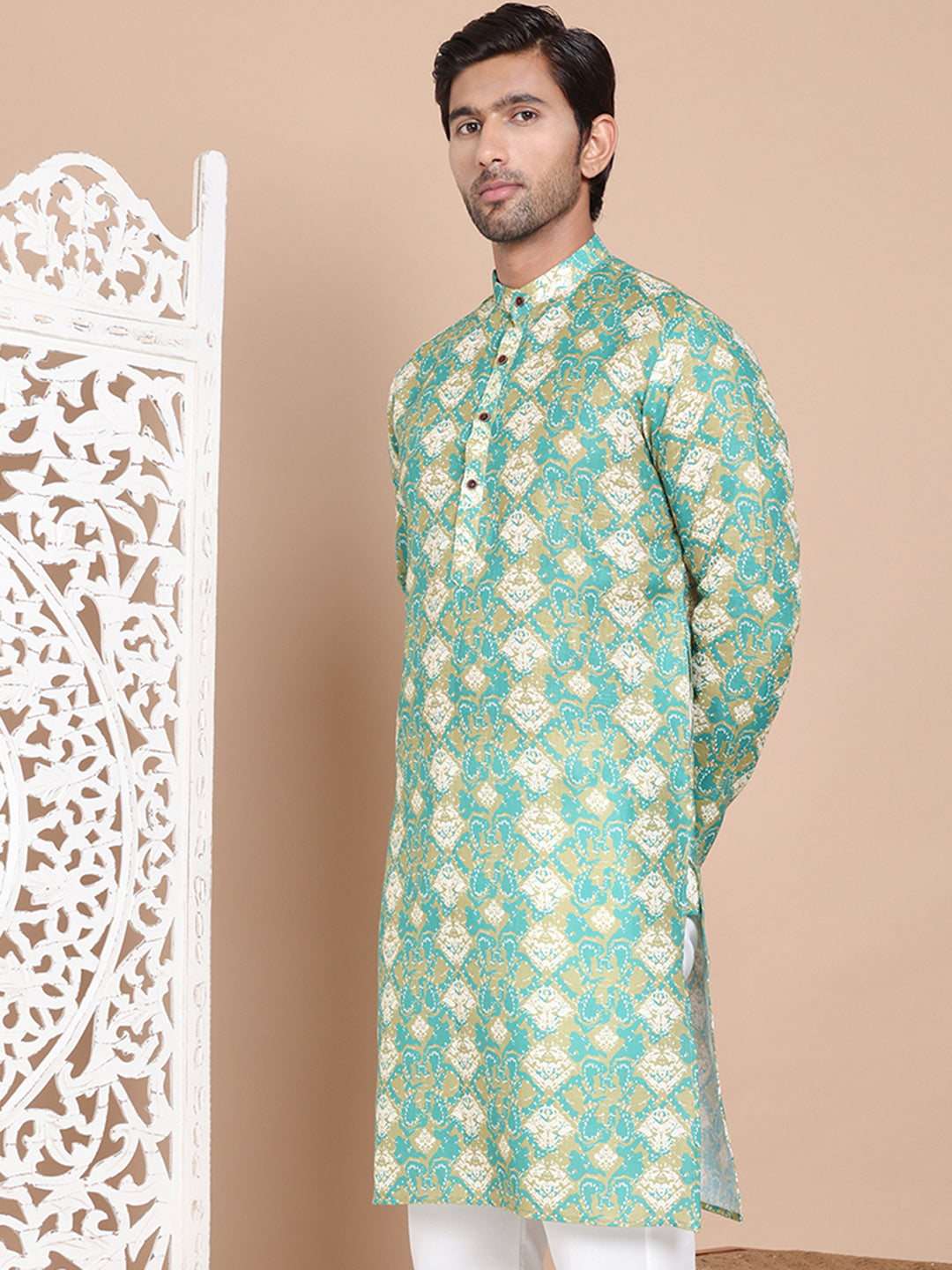 Men's Printed Pure Cotton Kurtas NOZ2TOZ - Made In INDIA.