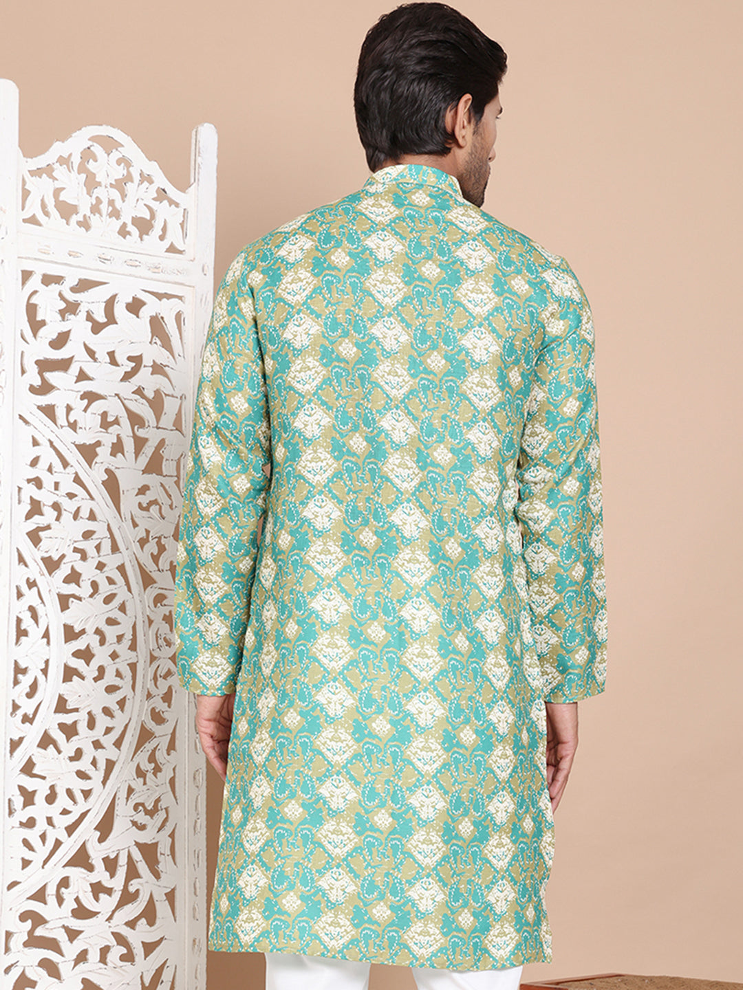 Men's Printed Pure Cotton Kurtas NOZ2TOZ - Made In INDIA.