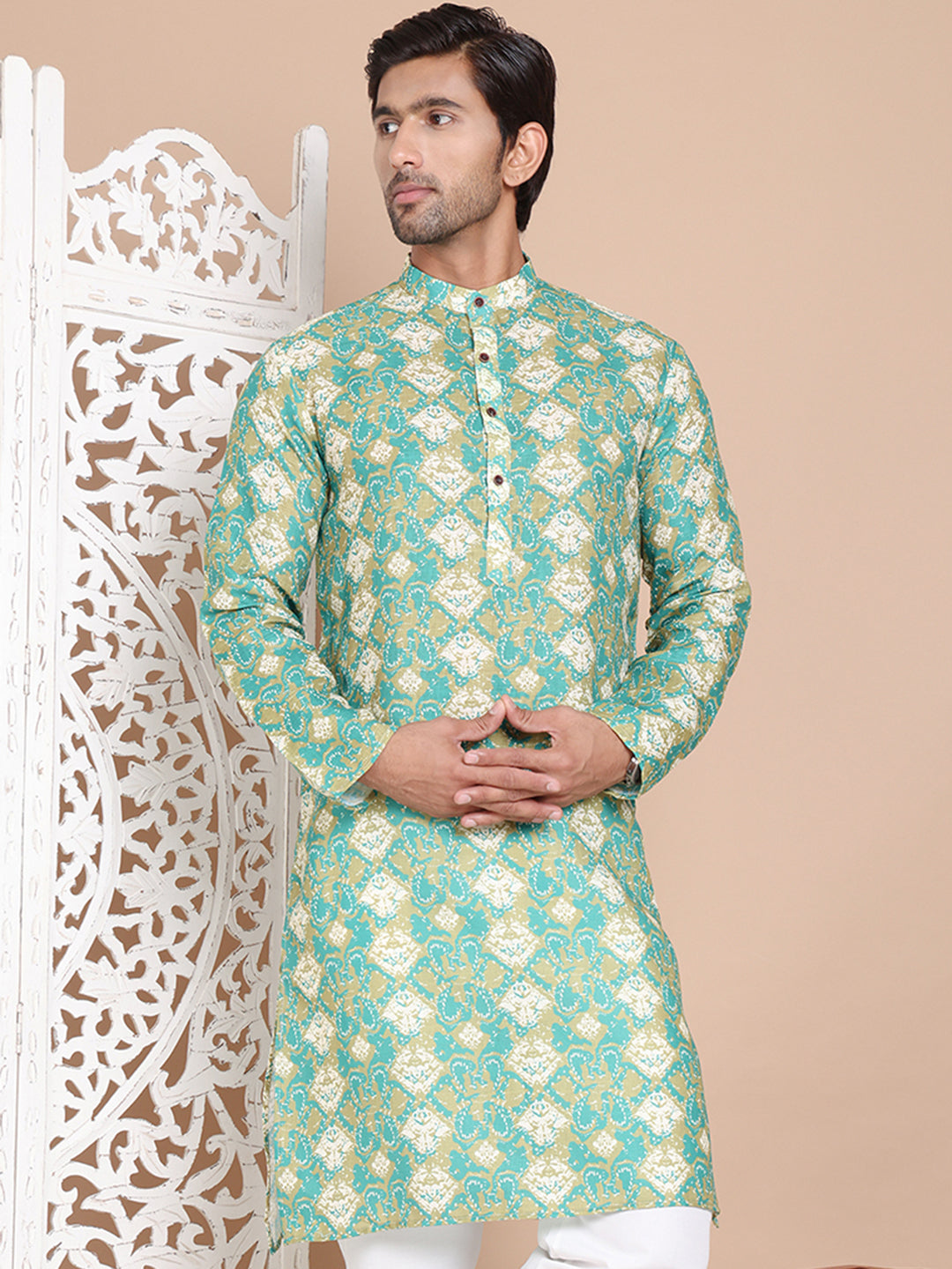 Men's Printed Pure Cotton Kurtas NOZ2TOZ - Made In INDIA.