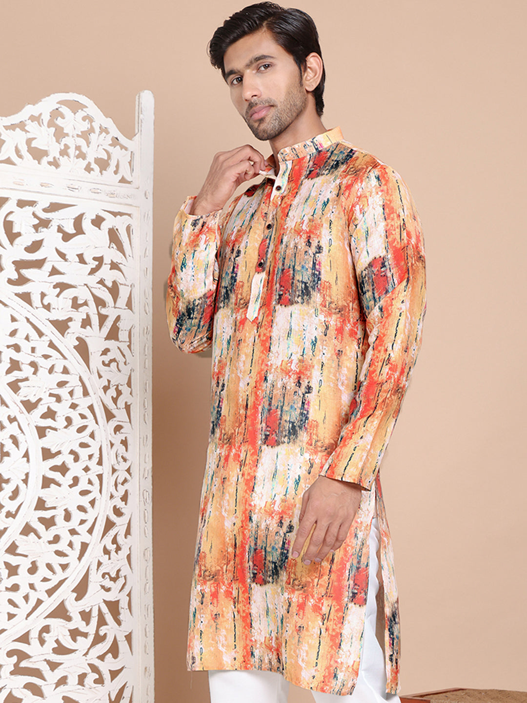 Men's Printed Pure Cotton Kurtas NOZ2TOZ - Made In INDIA.