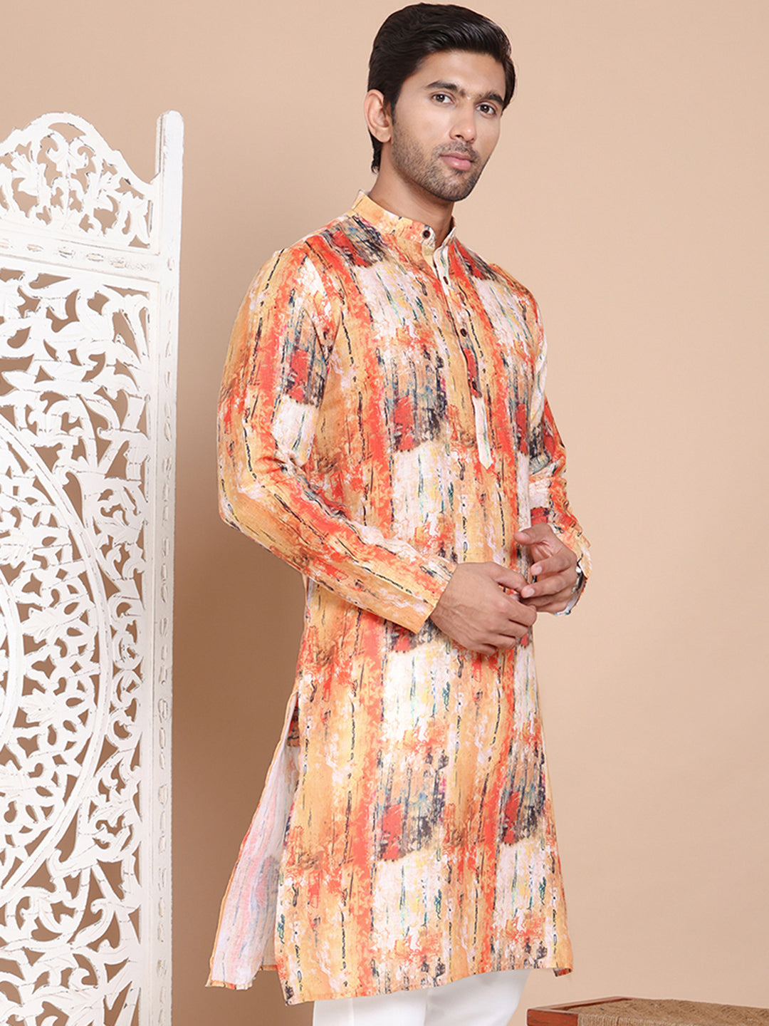 Men's Printed Pure Cotton Kurtas NOZ2TOZ - Made In INDIA.