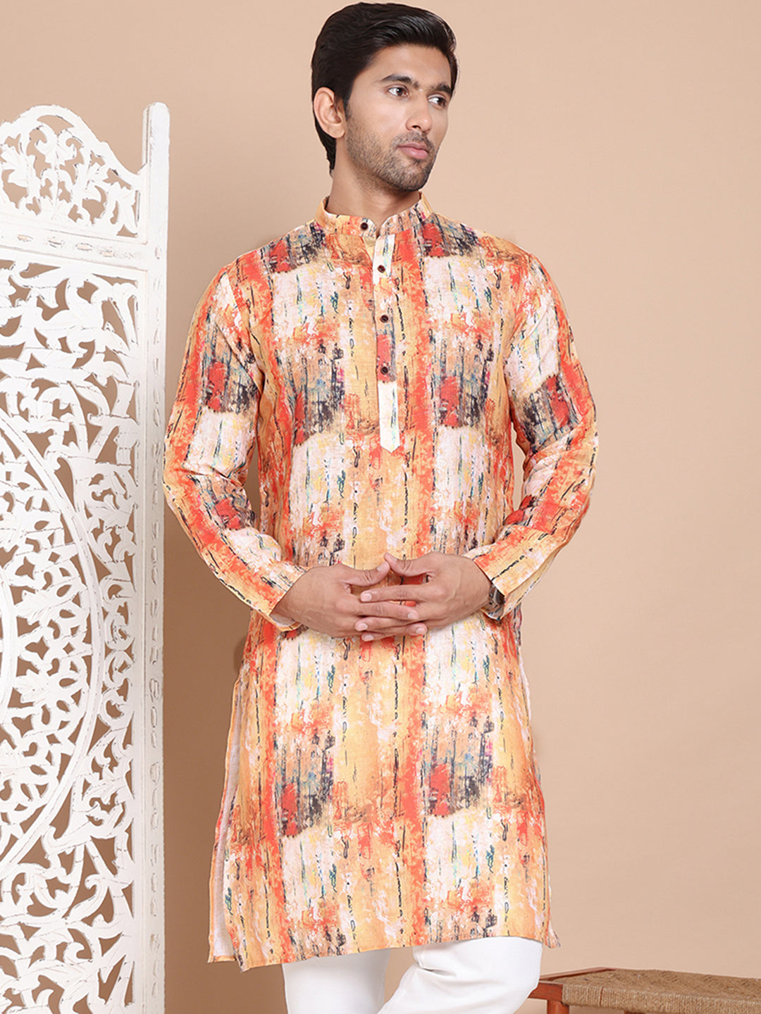 Men's Printed Pure Cotton Kurtas NOZ2TOZ - Made In INDIA.