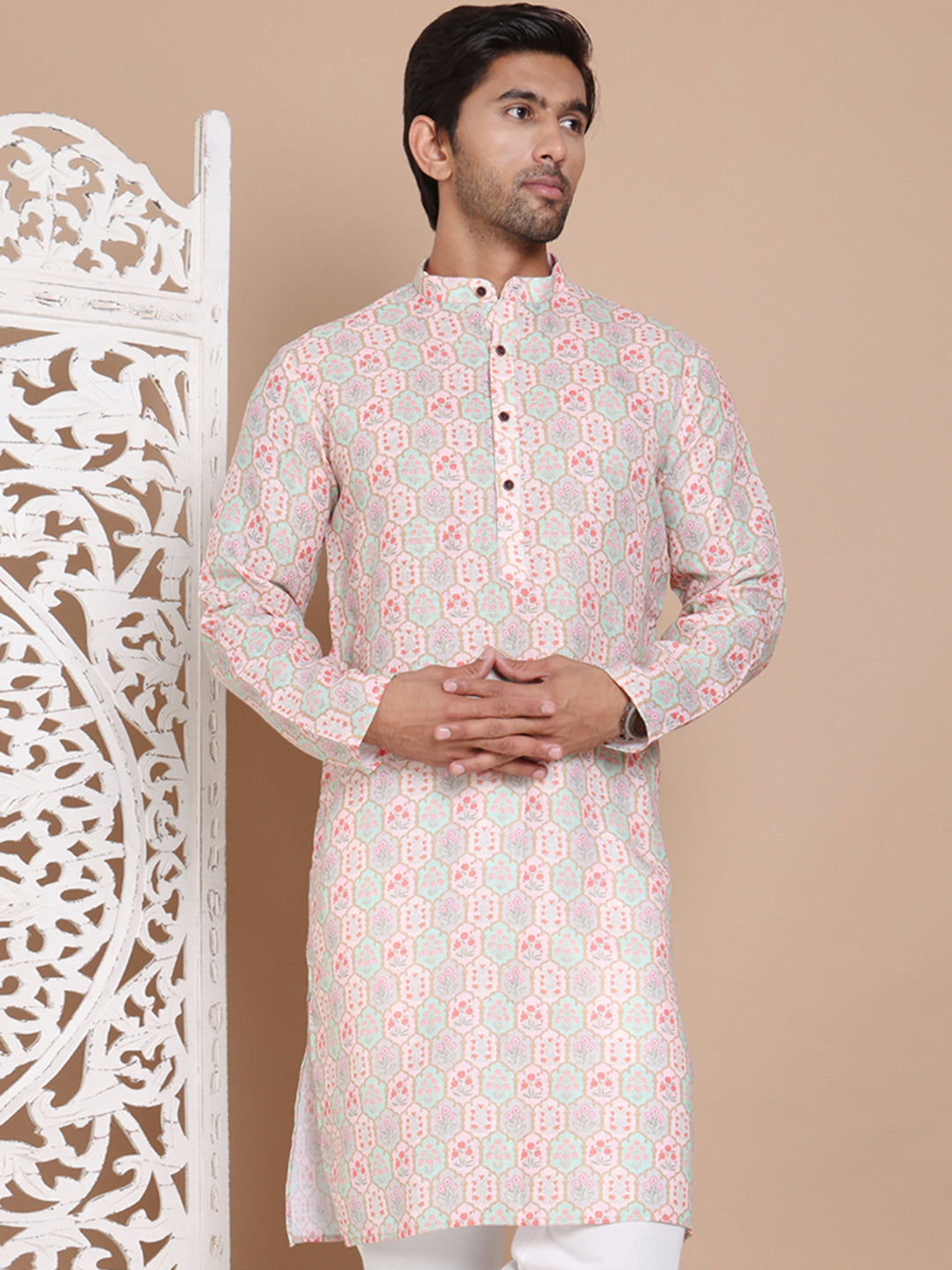 Men's Printed Pure Cotton Kurtas NOZ2TOZ - Made In INDIA.