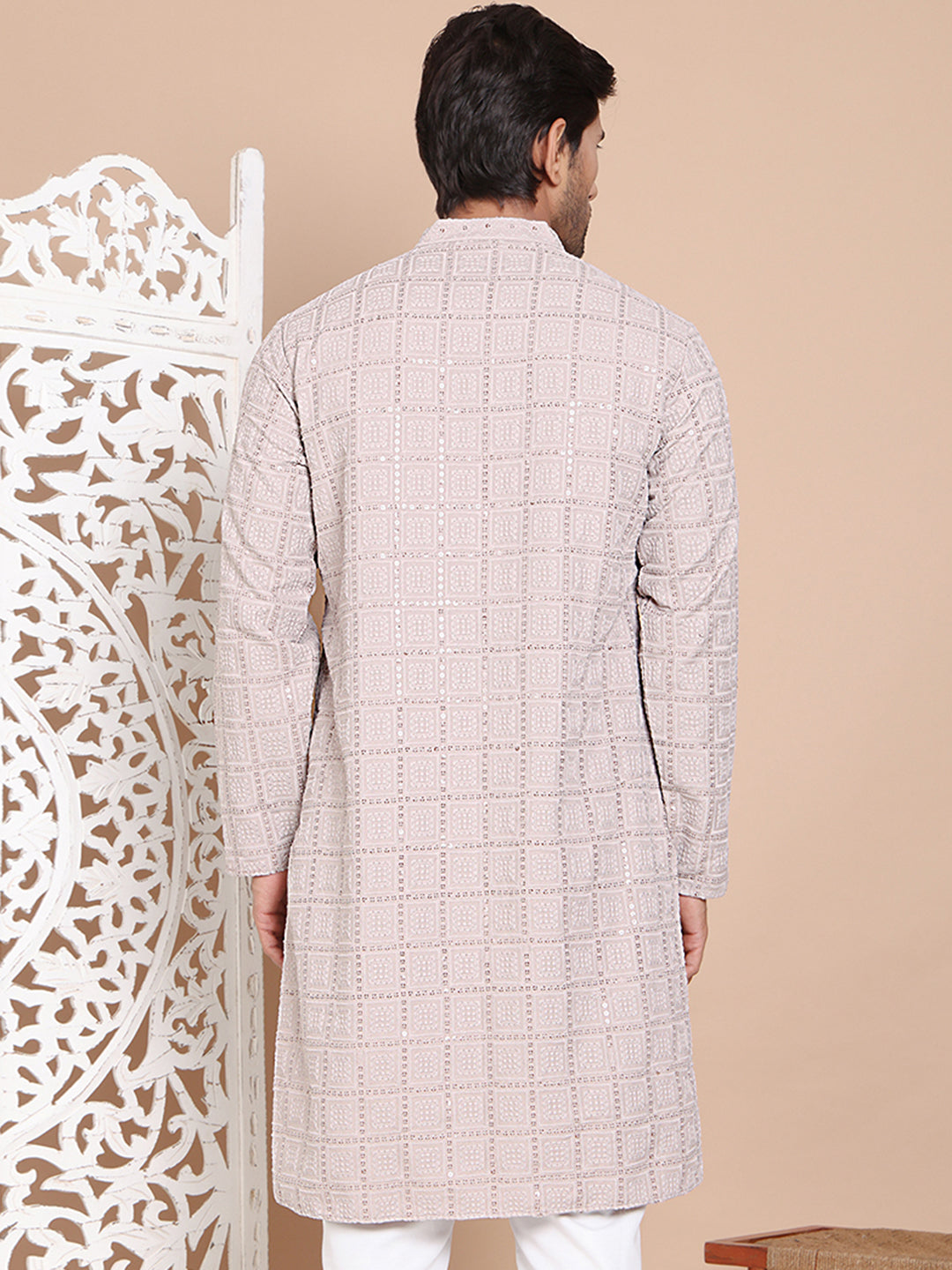 Sequin Embroidered Pure Cotton Kurtas NOZ2TOZ - Made In INDIA.