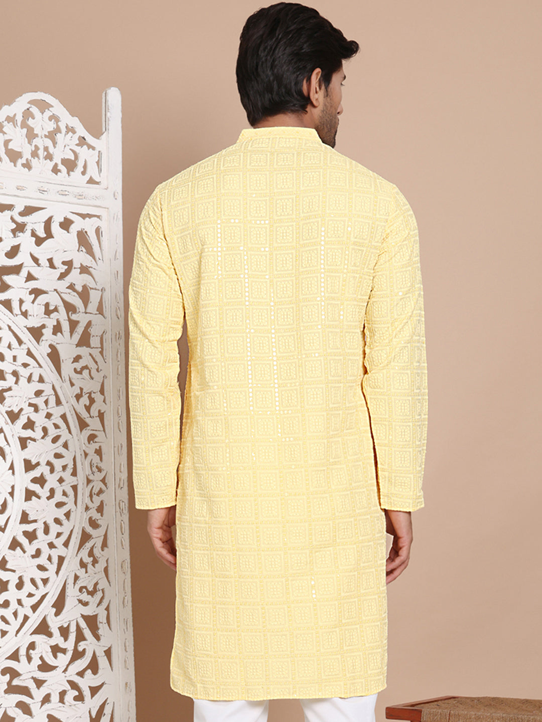 Sequin Embroidered Pure Cotton Kurtas NOZ2TOZ - Made In INDIA.