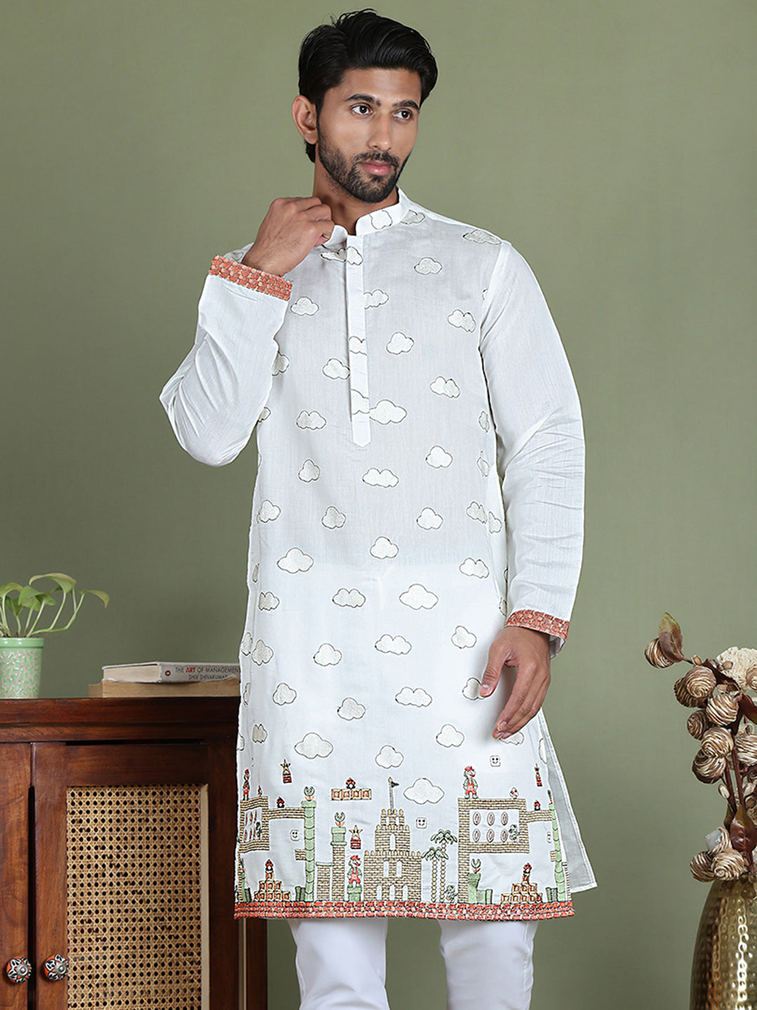 Embroidered and Sequins Kurtas NOZ2TOZ - Made In INDIA.