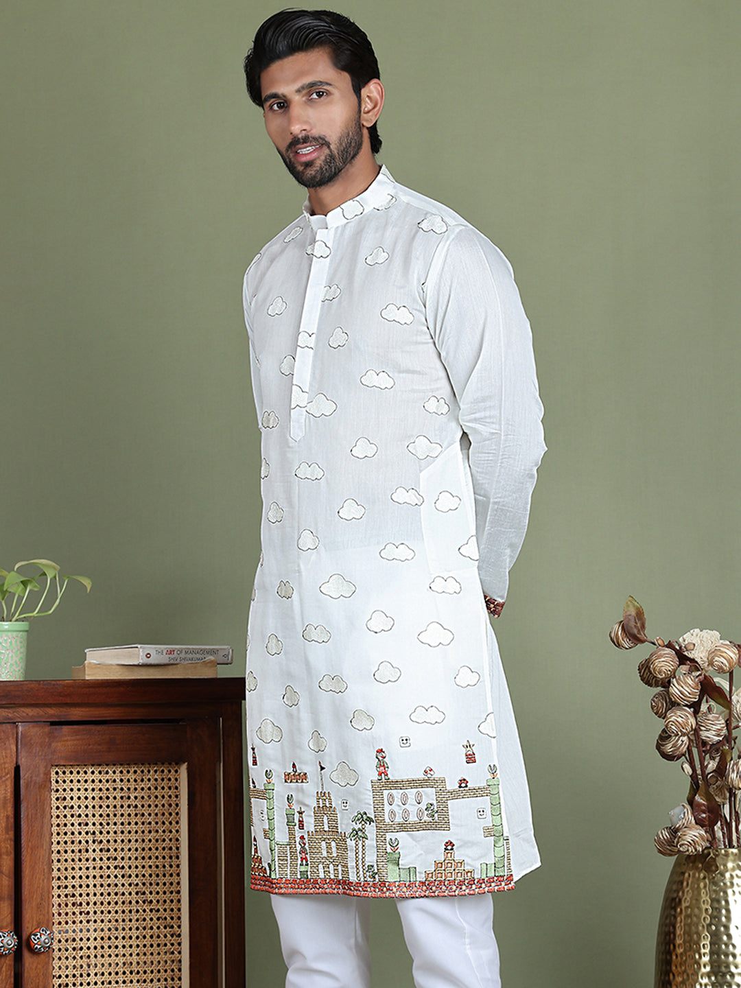 Embroidered and Sequins Kurtas NOZ2TOZ - Made In INDIA.