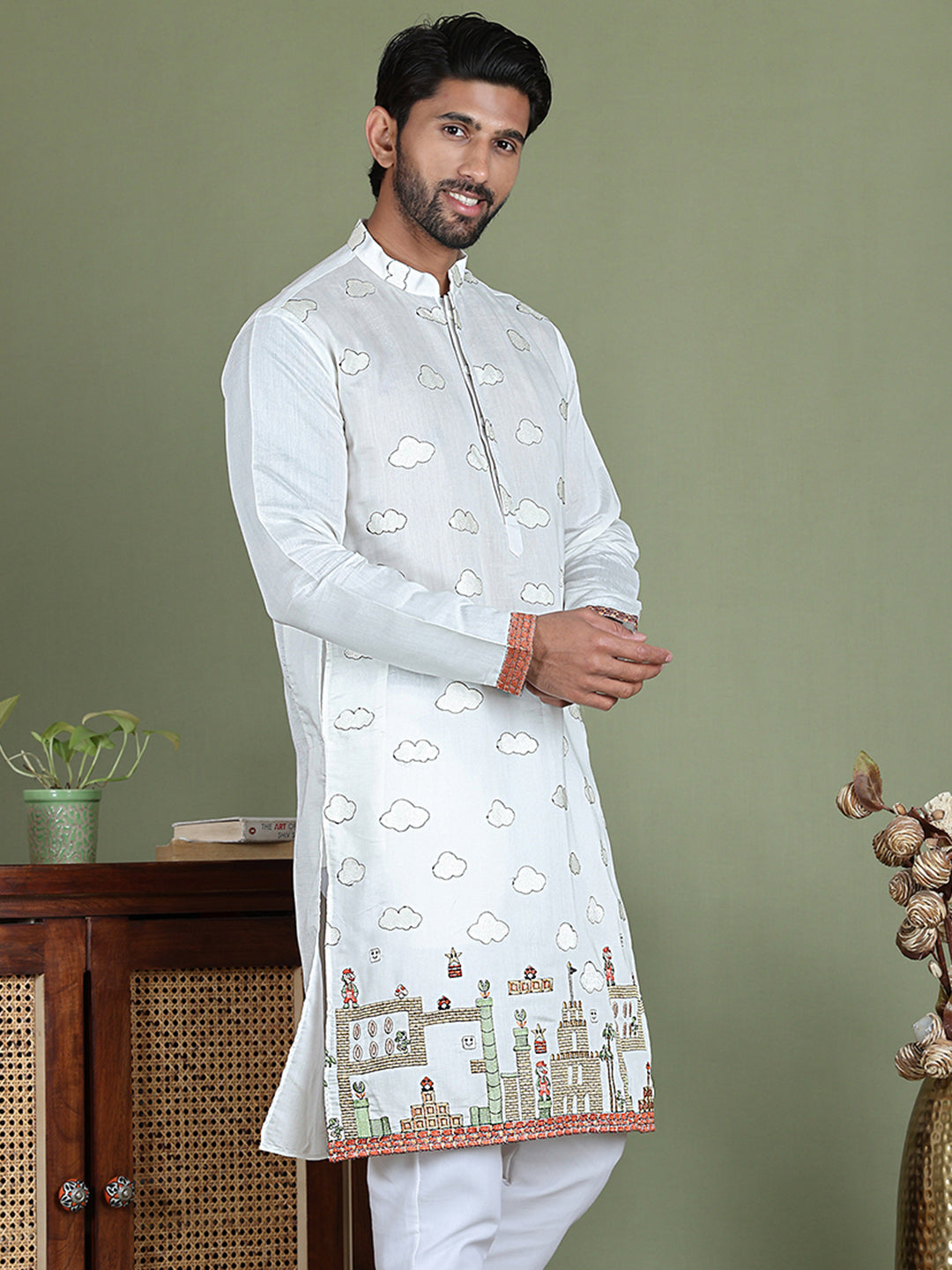 Embroidered and Sequins Kurtas NOZ2TOZ - Made In INDIA.