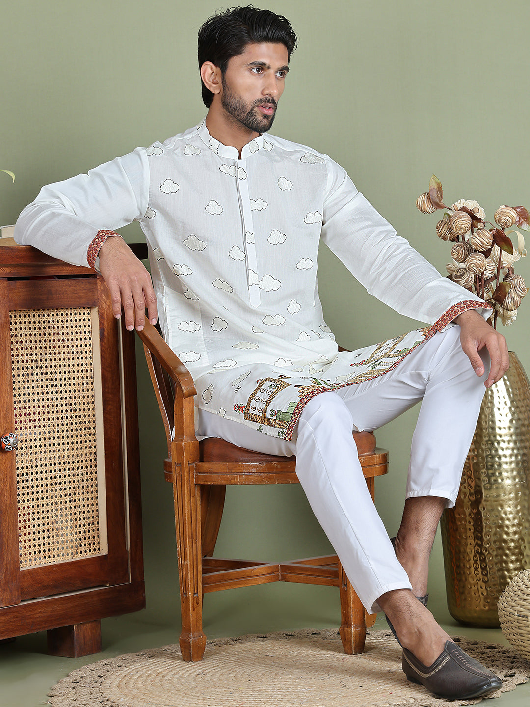 Embroidered and Sequins Kurtas NOZ2TOZ - Made In INDIA.