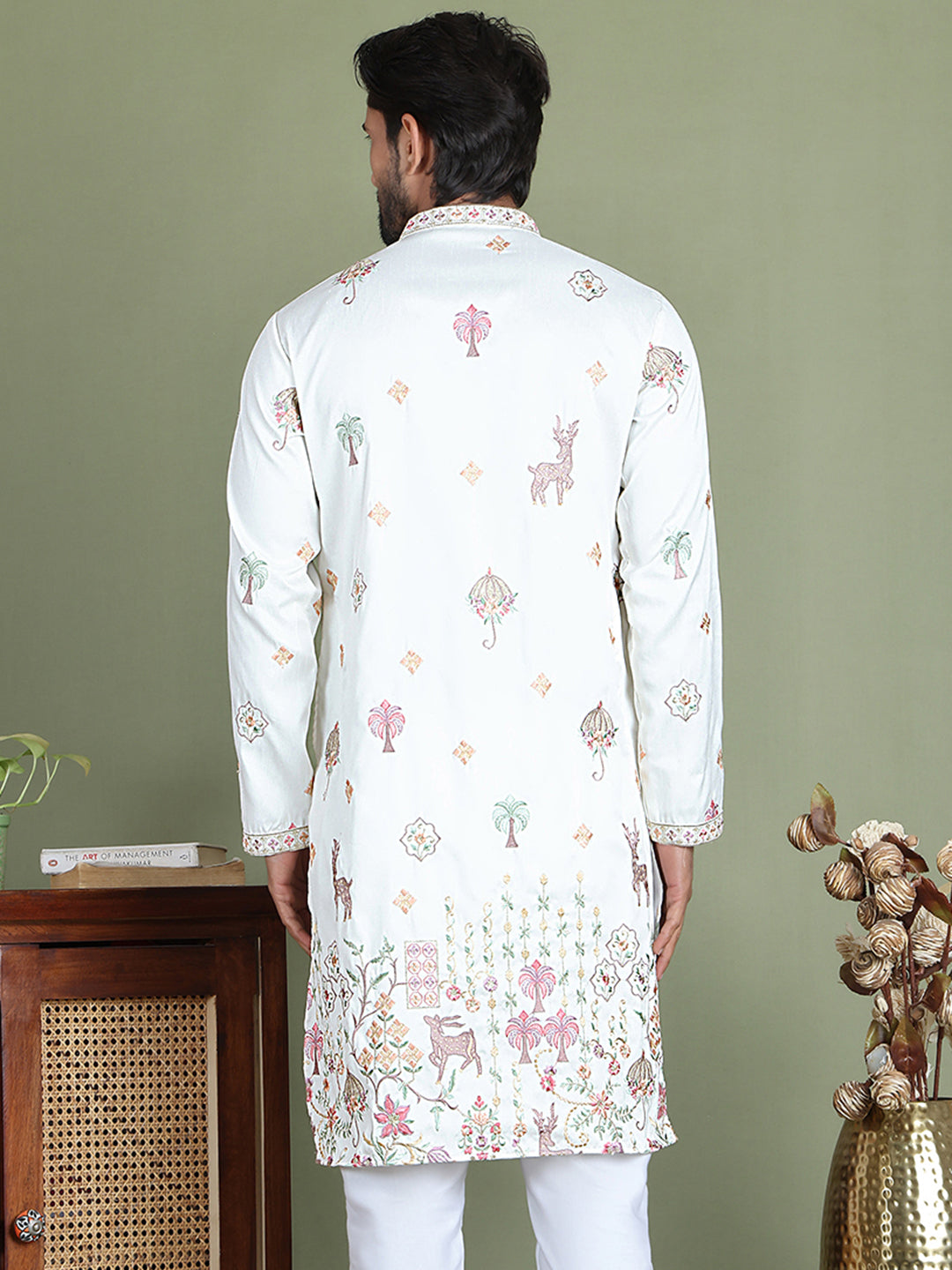 Floral Embroidered and Sequins Kurtas NOZ2TOZ - Made In INDIA.