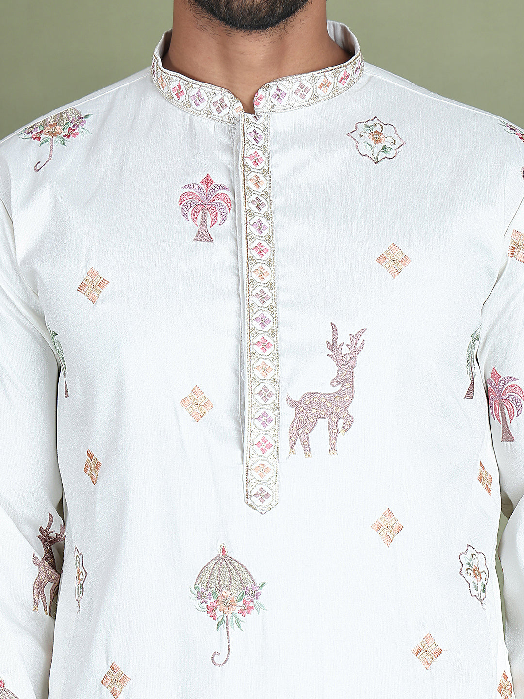 Floral Embroidered and Sequins Kurtas NOZ2TOZ - Made In INDIA.