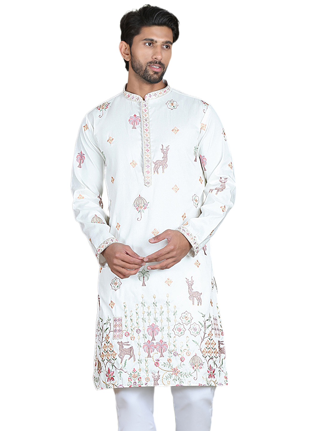 Floral Embroidered and Sequins Kurtas NOZ2TOZ - Made In INDIA.