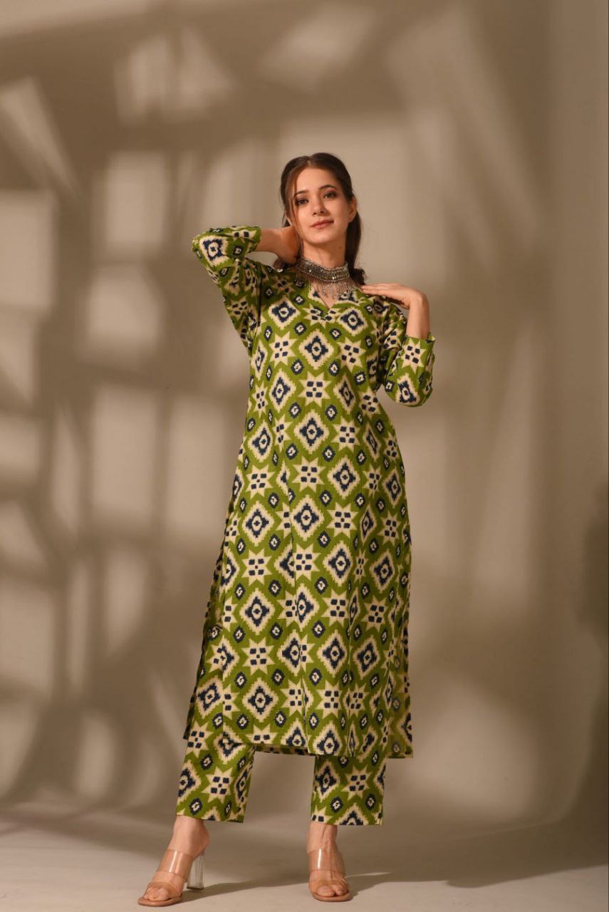 Printed Rayon Co-ords Set