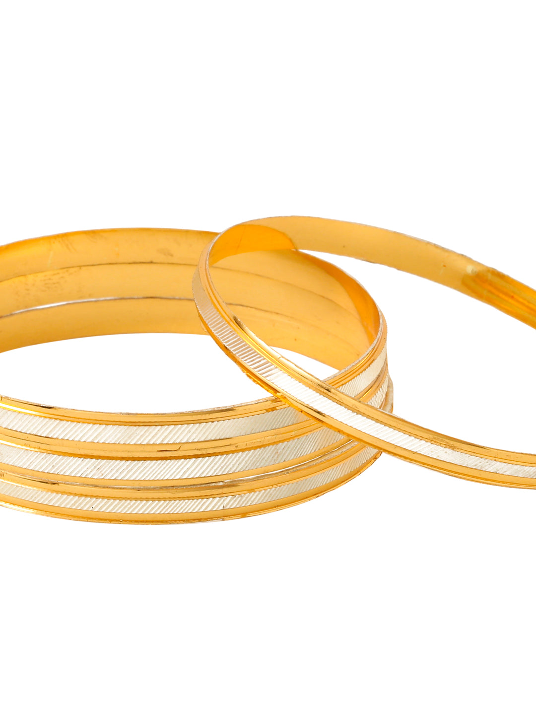 Women's Set Of 4 Gold-Plated Traditional Bangles