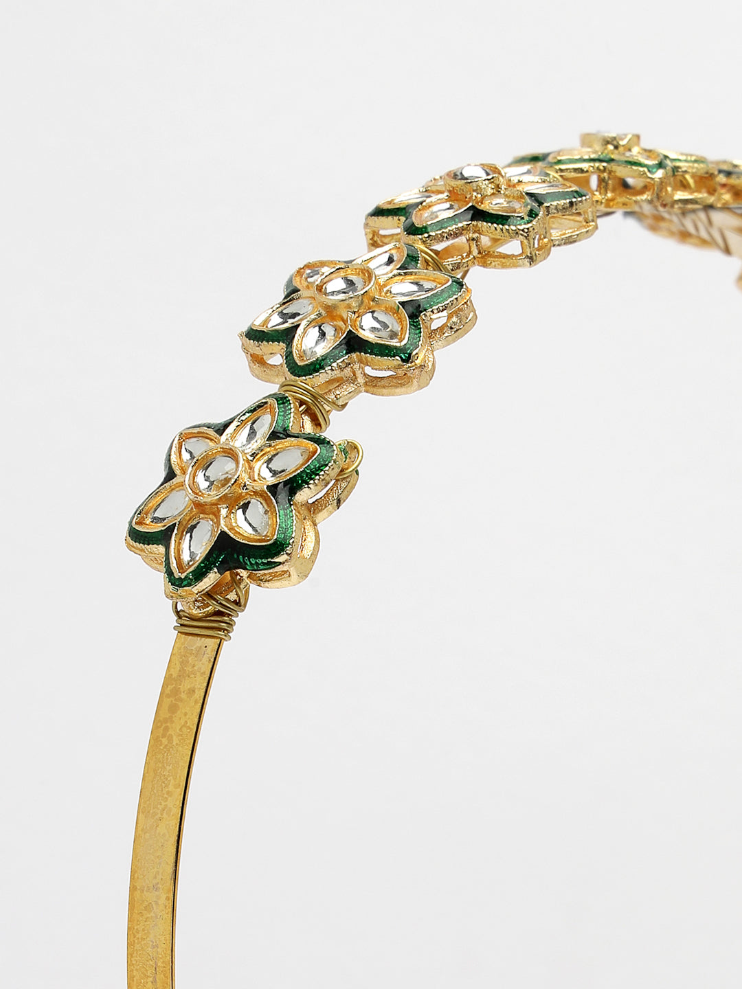 Women Gold-Plated Kundan Embellished Hairband