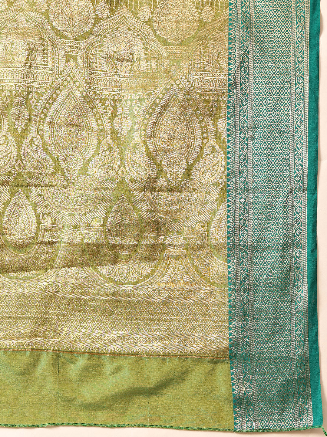 Women Yellow Banarasi Silk Woven Design Saree With Unstitched Blouse